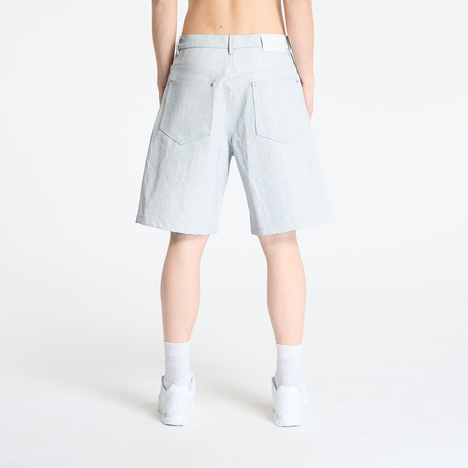Men's shorts PLEASURES Whiteout Baggy Jorts Off White