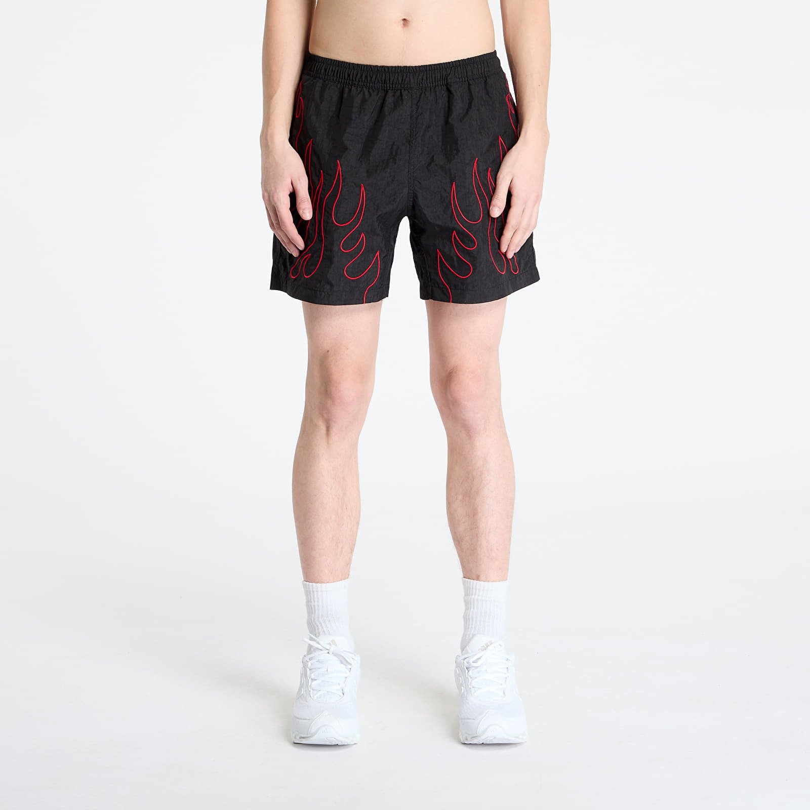 Men's shorts PLEASURES Fiery Running Shorts Black