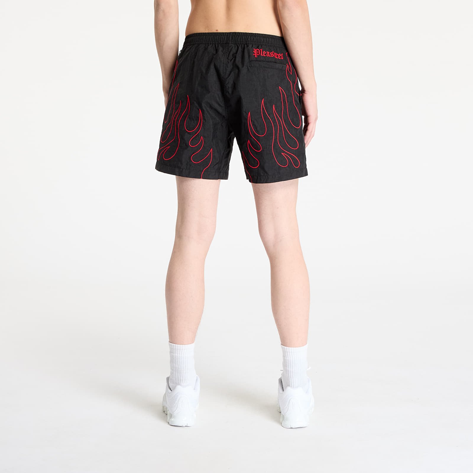Men's shorts PLEASURES Fiery Running Shorts Black