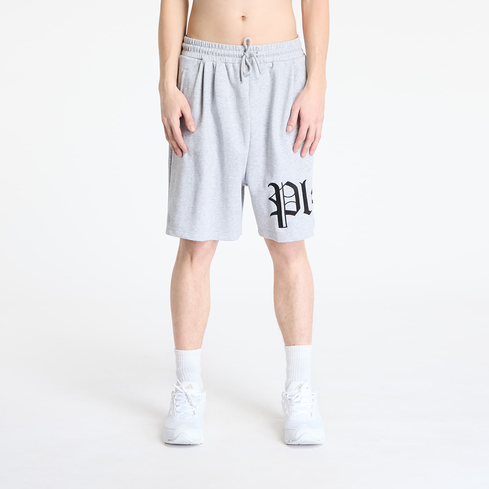 Meeste lühikesed püksid PLEASURES Oe Wide Shorts Grey Mélange