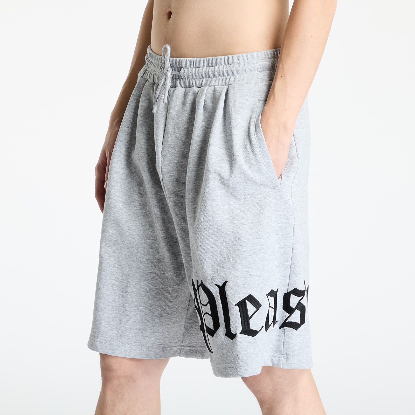 Meeste lühikesed püksid PLEASURES Oe Wide Shorts Grey Mélange