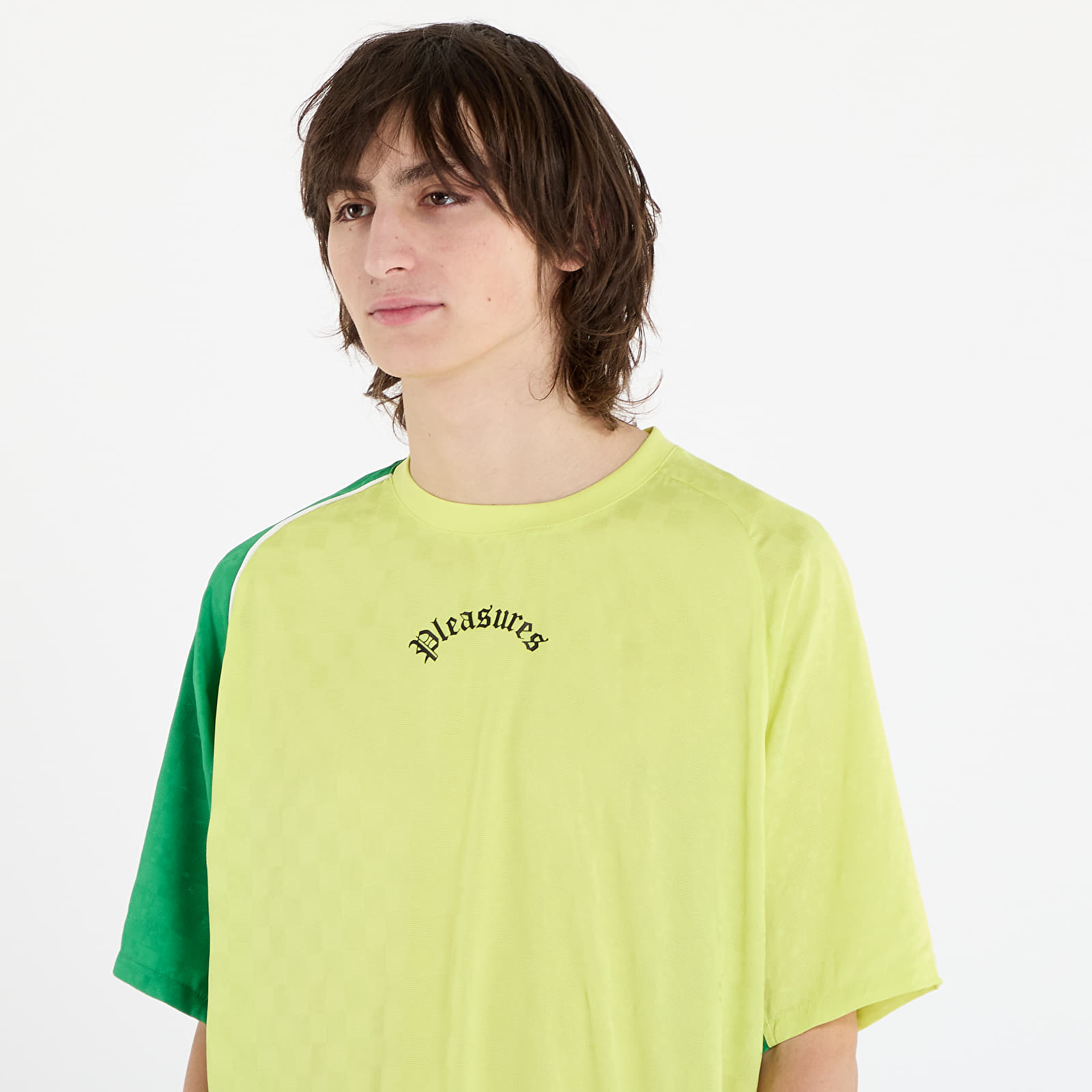 Herren-T-Shirts PLEASURES Late Sport T-Shirt Yellow