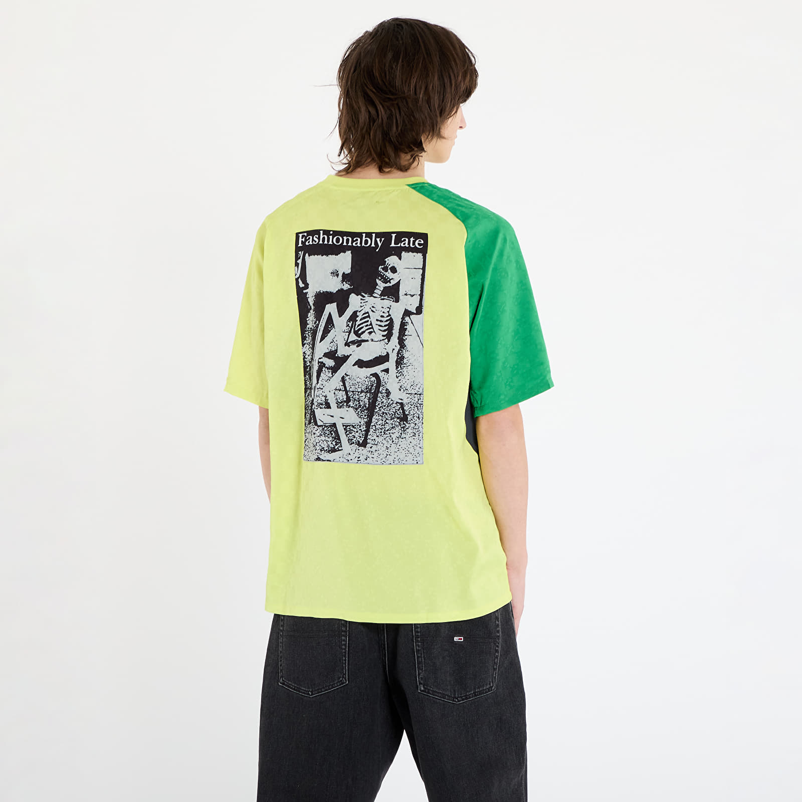 Herren-T-Shirts PLEASURES Late Sport T-Shirt Yellow