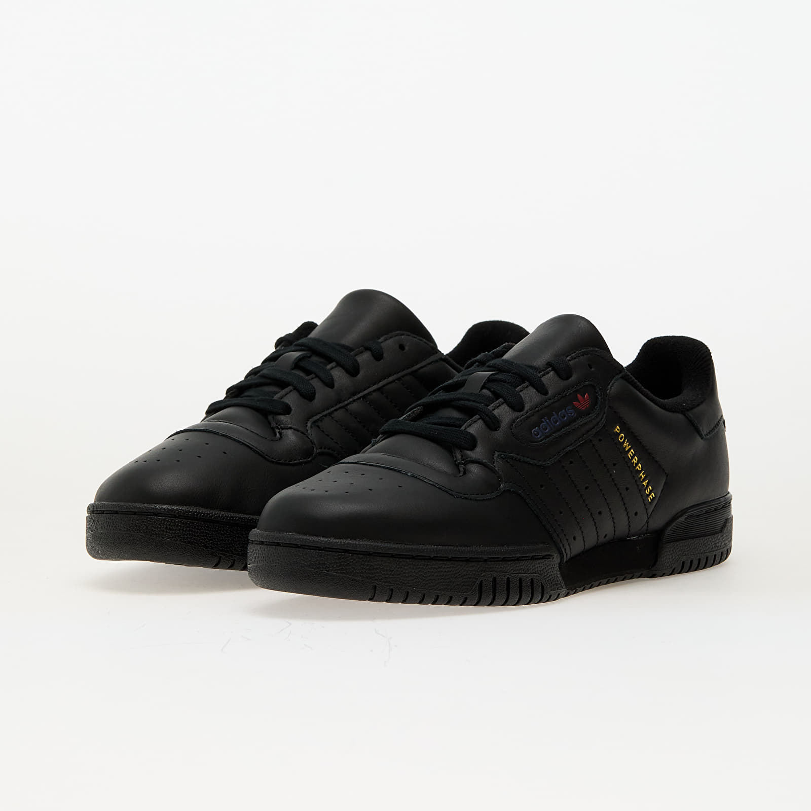 Men's sneakers and shoes adidas Powerphase Core Black/ Dark Blue/ Preloved Ruby