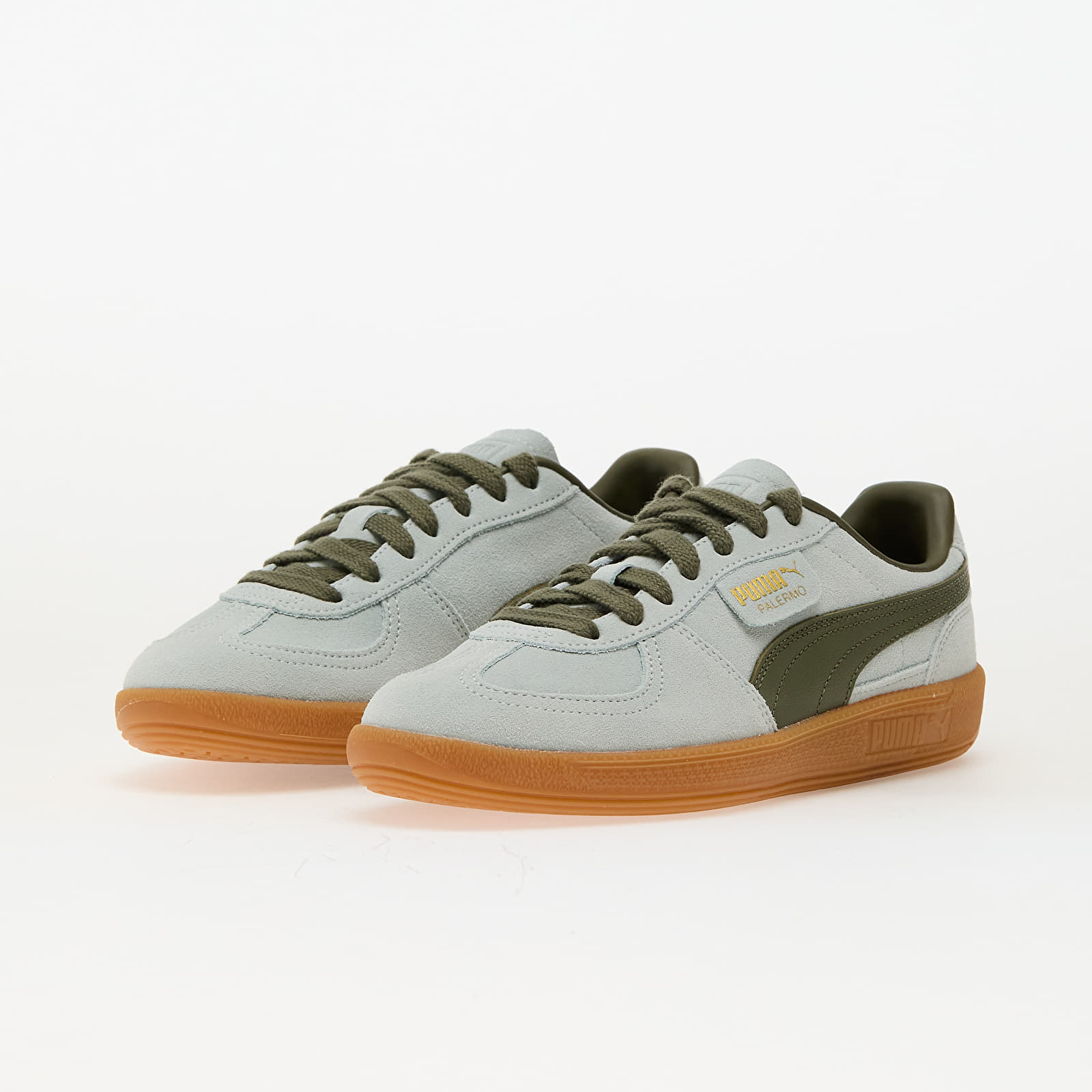 Moške superge in čevlji Puma Palermo Peaceful Blue-Loden Green