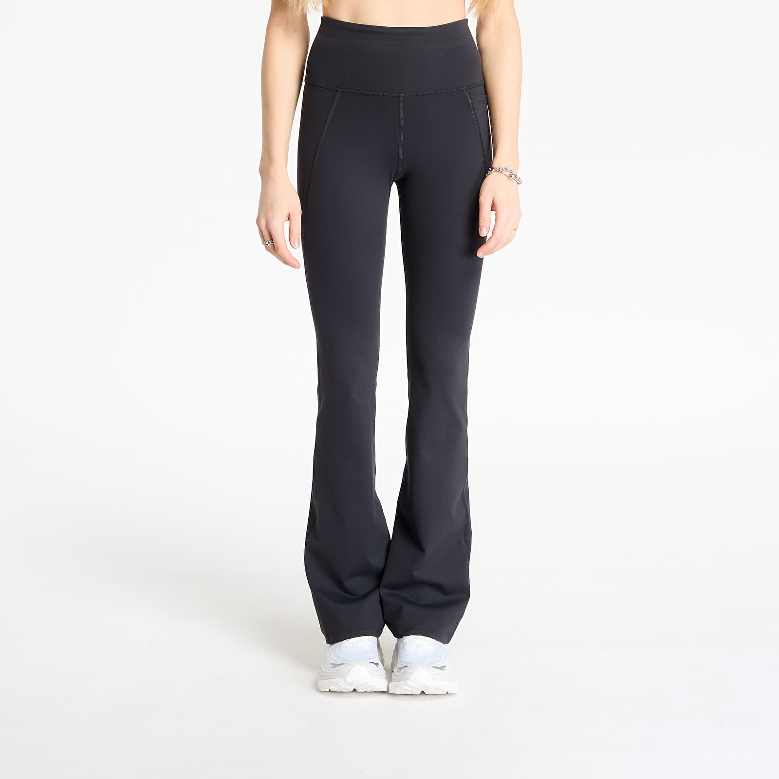 Ženske hlače Reebok Lux Hr Mini-Flare Pants Black