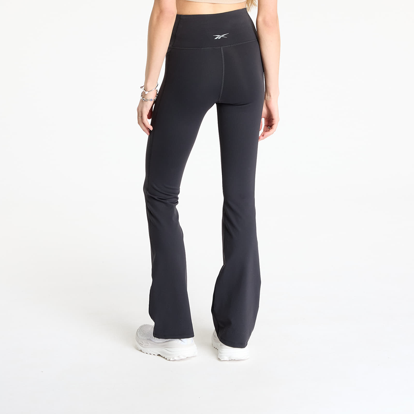 Ženske hlače Reebok Lux Hr Mini-Flare Pants Black