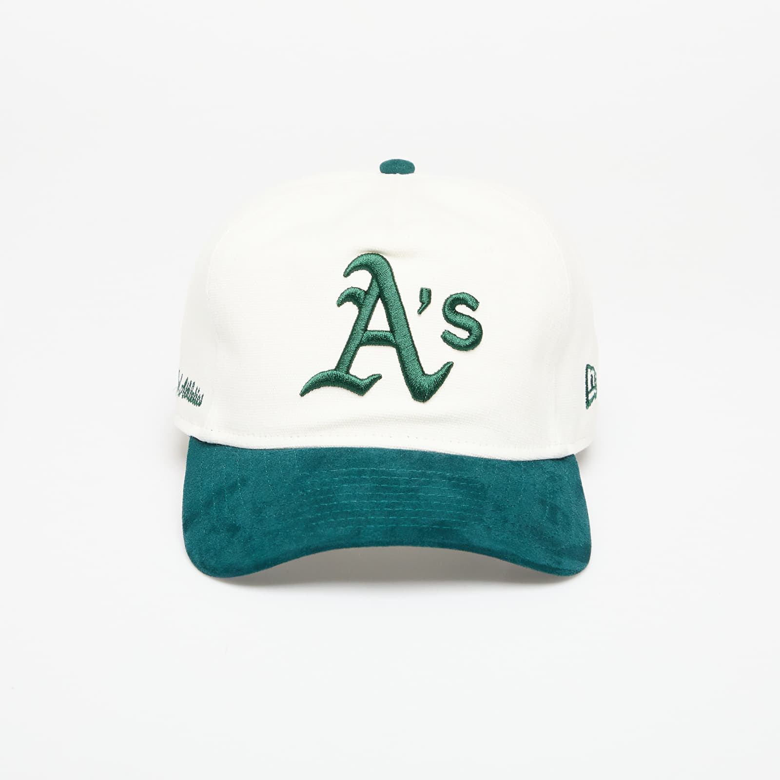 Kšiltovky New Era Script Oakland Athletics Golfer Snapback Cap Ivory/ Dark Green