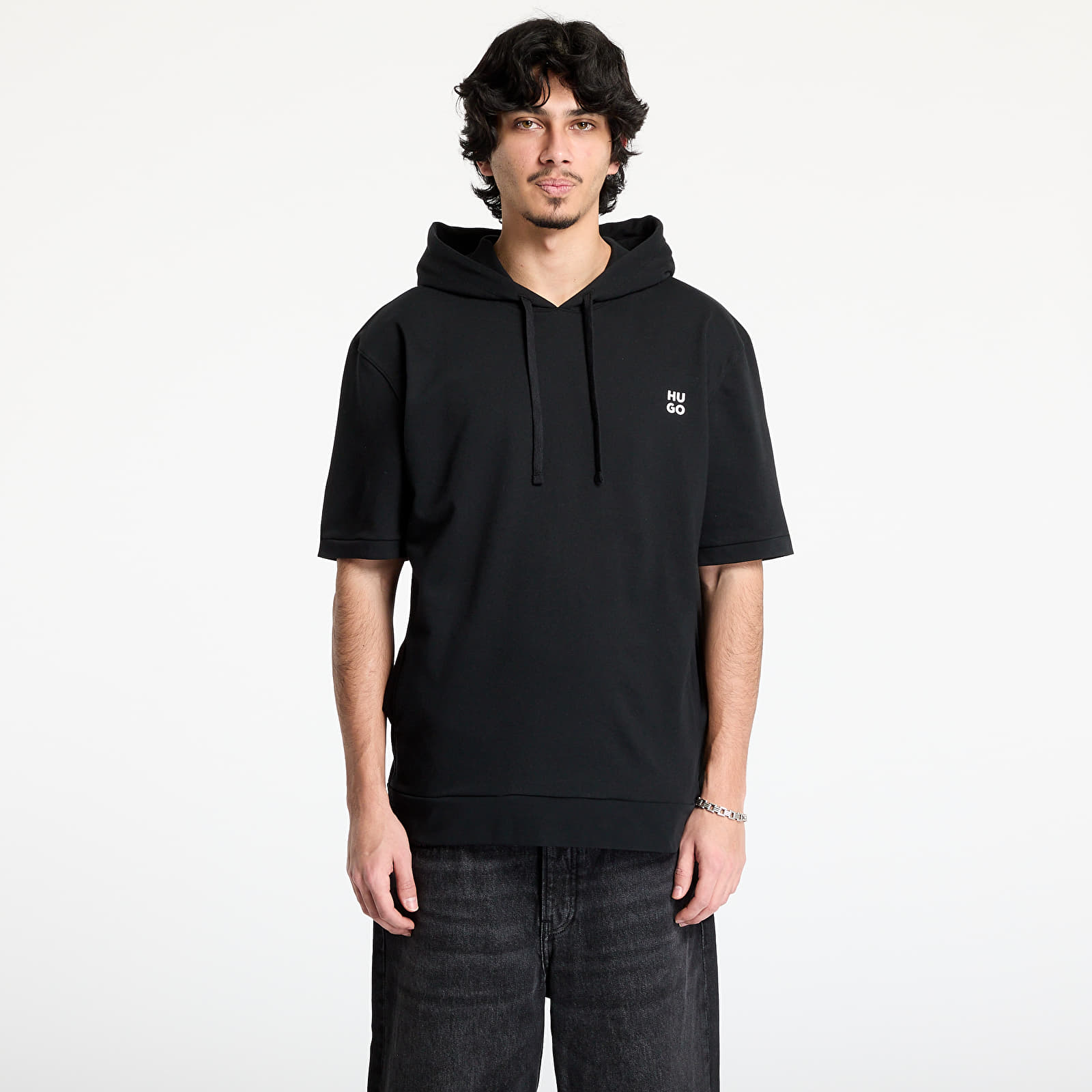 Muške majice Hugo Boss Devon Hooded T-Shirt Black