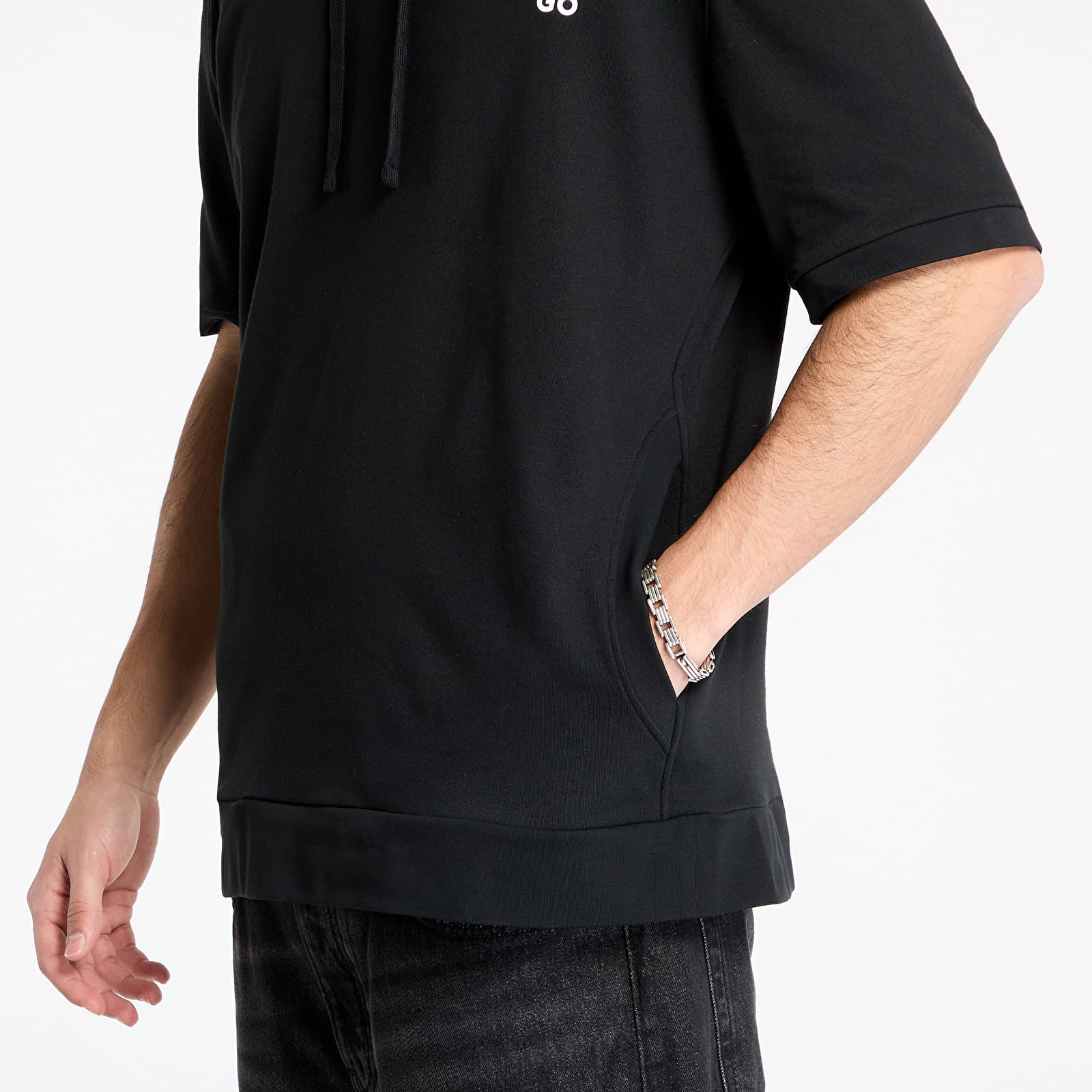 Muške majice Hugo Boss Devon Hooded T-Shirt Black