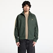 FRED PERRY Two Colour Tape Track Jacket Court Green