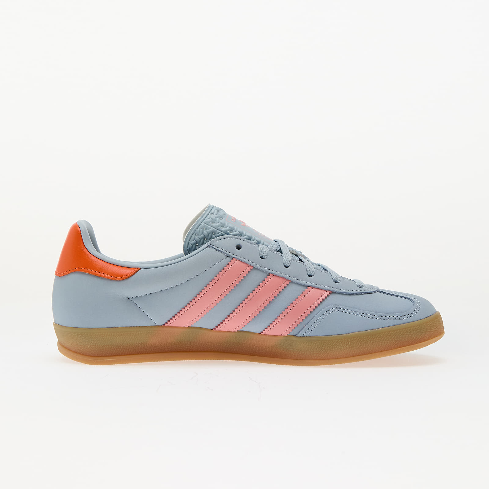 Women's sneakers and shoes adidas Gazelle Indoor W Wonder Blue/ Solar Orange/ Gum
