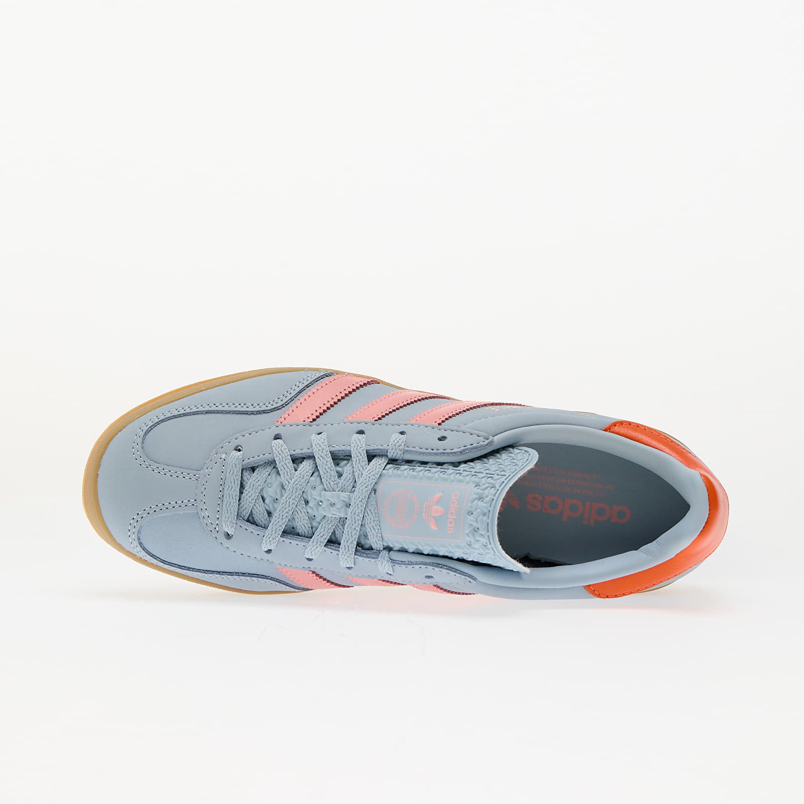 Women's sneakers and shoes adidas Gazelle Indoor W Wonder Blue/ Solar Orange/ Gum