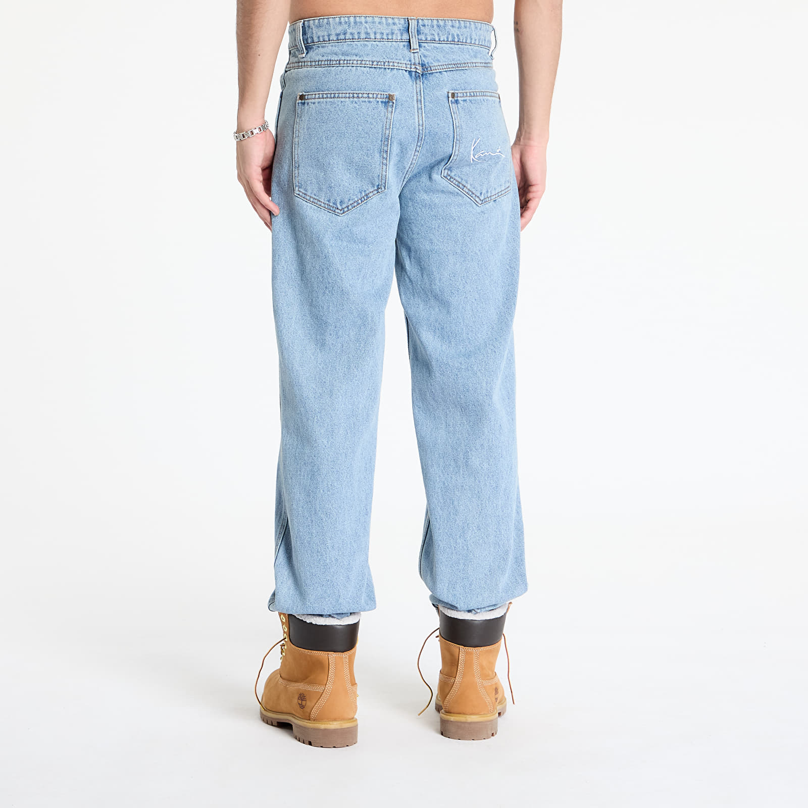 Dżinsy i spodnie Karl Kani Small Signature Baggy Five Pocket Denim Vintage Mid Blue