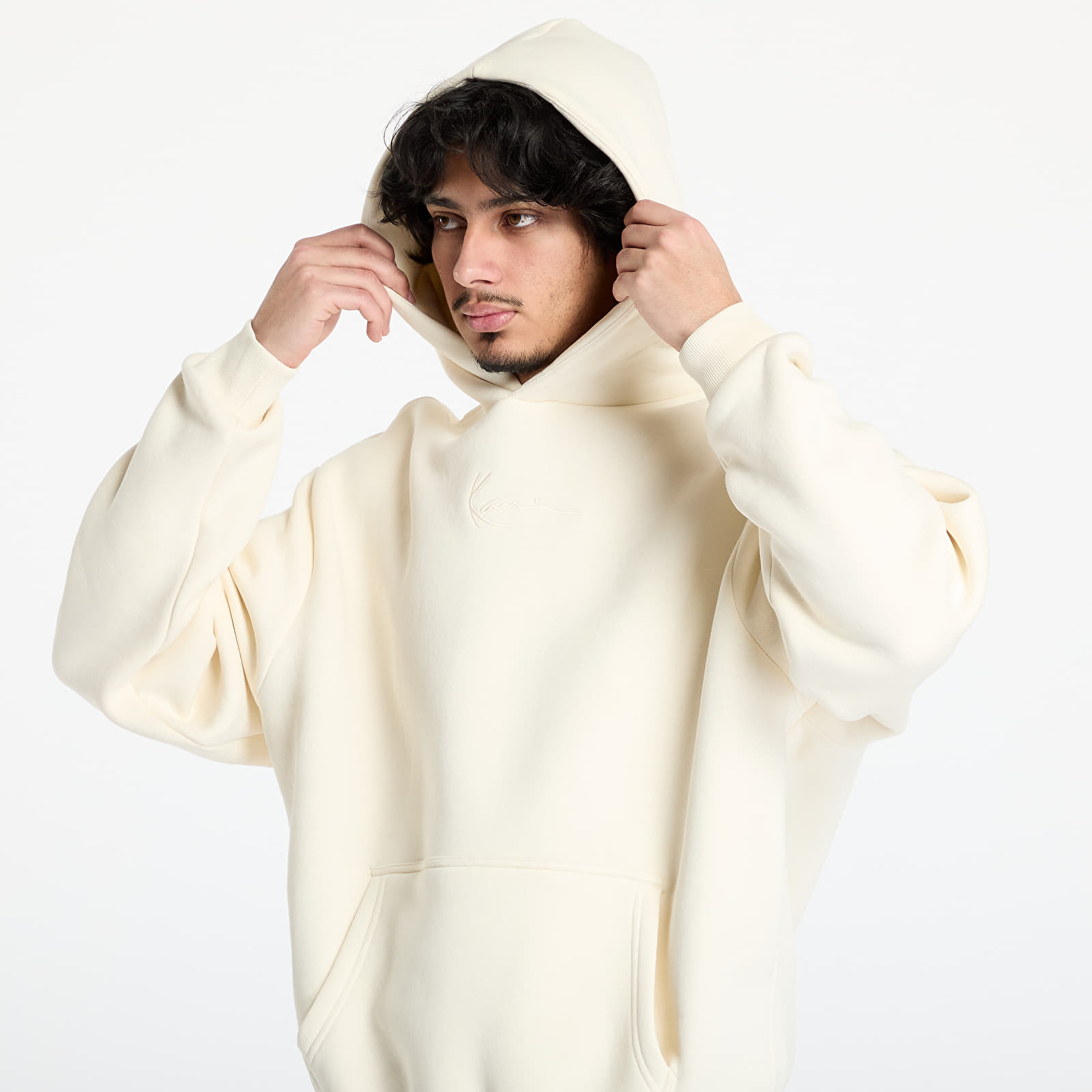 Hoodies and sweatshirts  Karl Kani Small Signature Essential Os Hoodie Off White