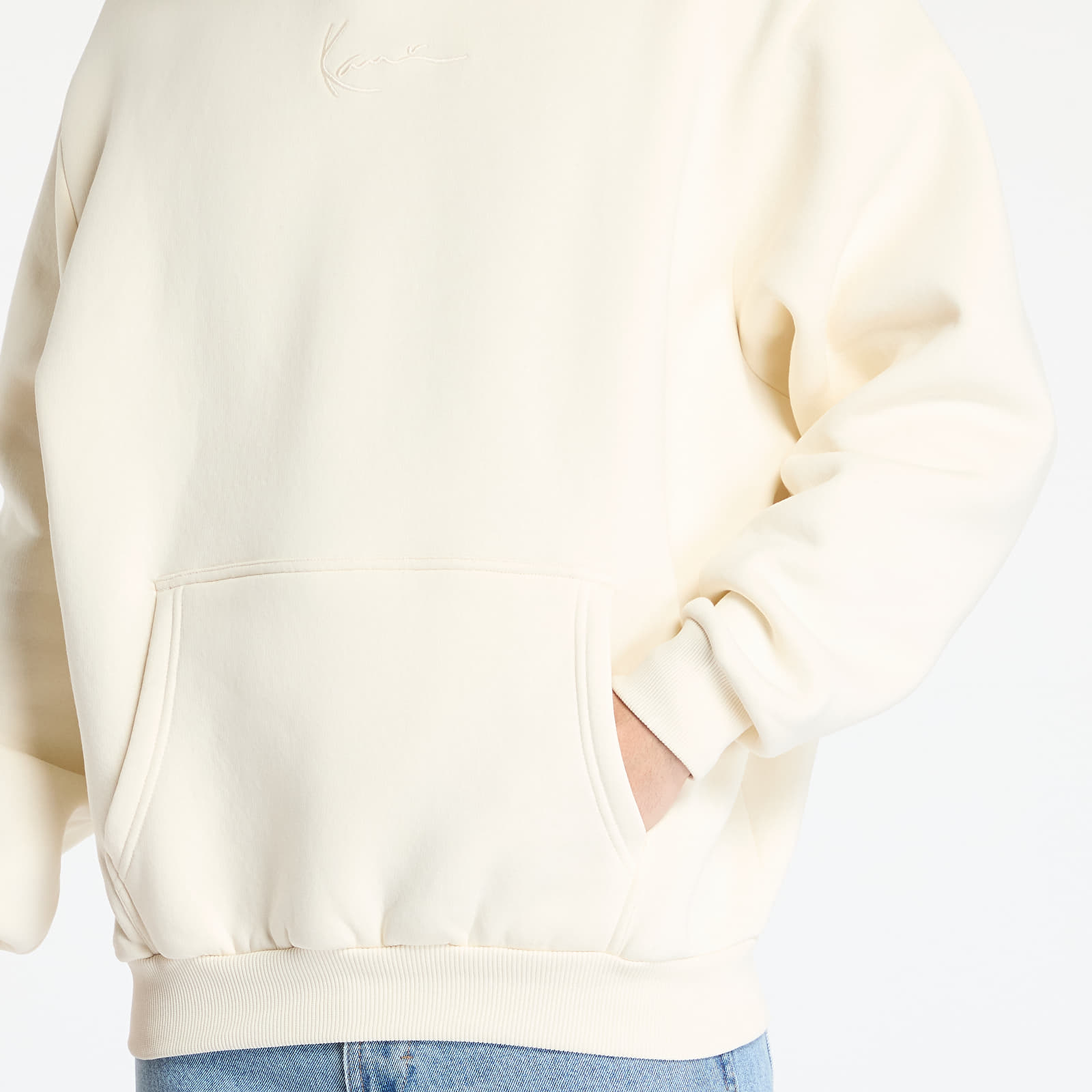 Hoodies and sweatshirts  Karl Kani Small Signature Essential Os Hoodie Off White