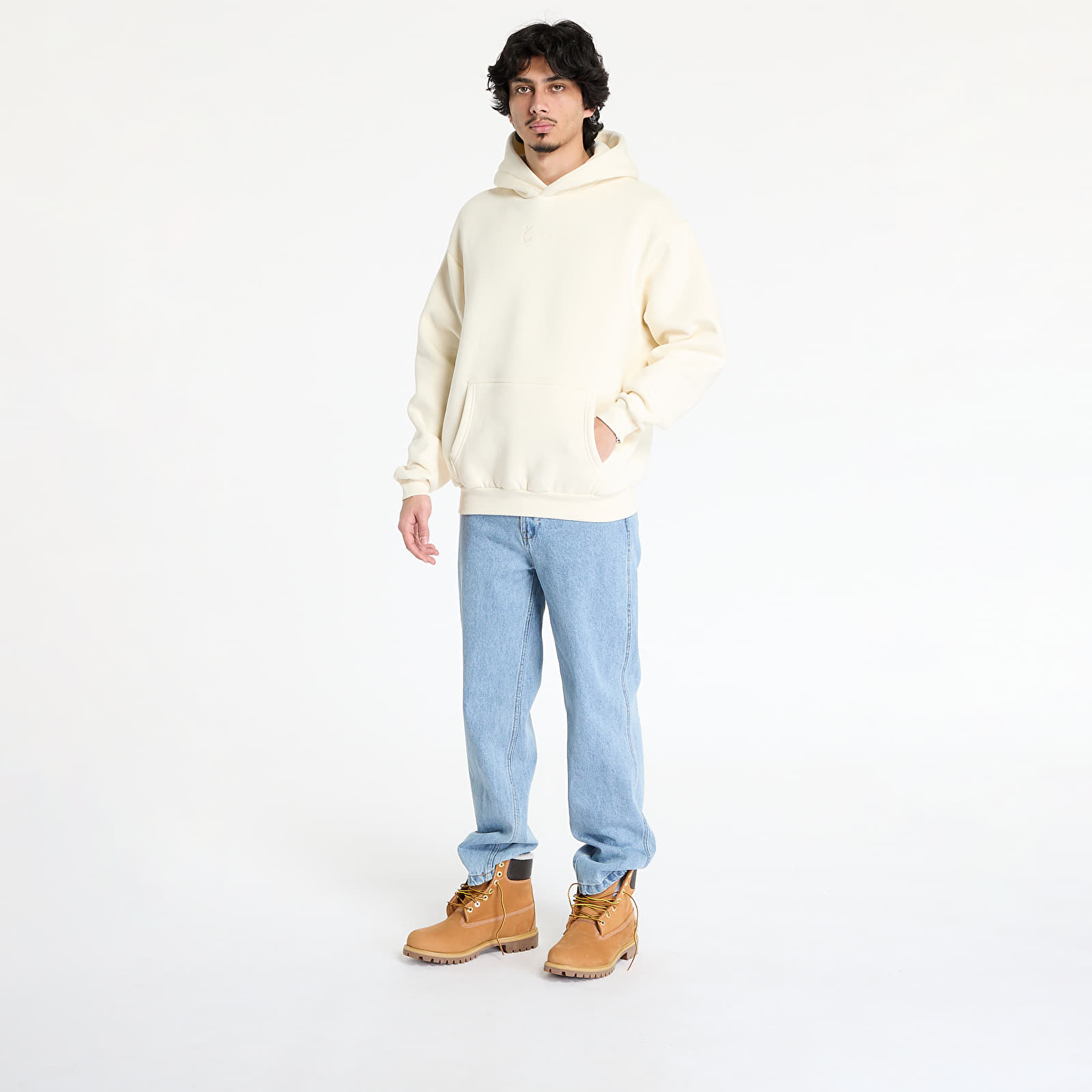 Hoodies and sweatshirts  Karl Kani Small Signature Essential Os Hoodie Off White