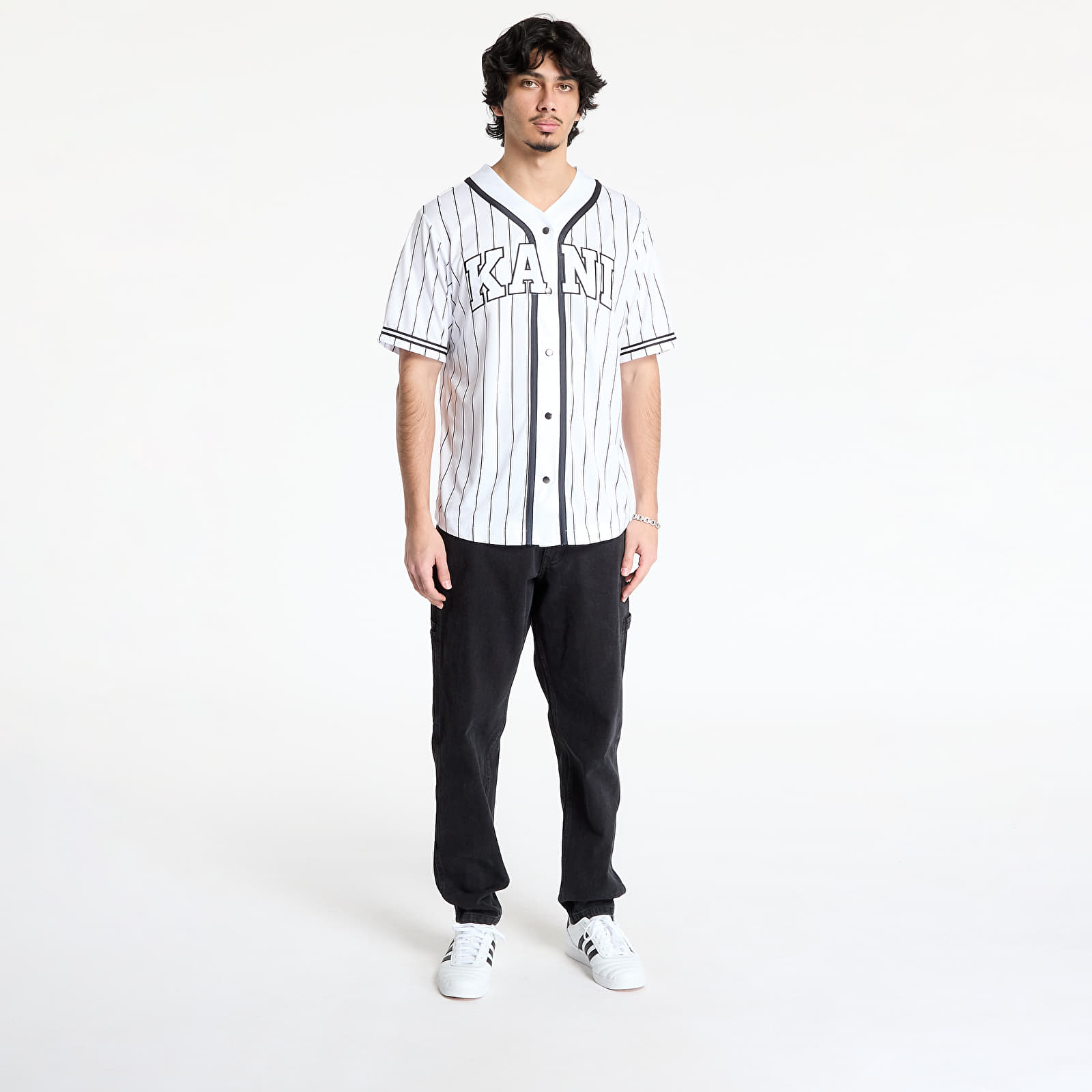 Jeans und Hosen Karl Kani Retro Tapered Workwear Denim Vintage Black