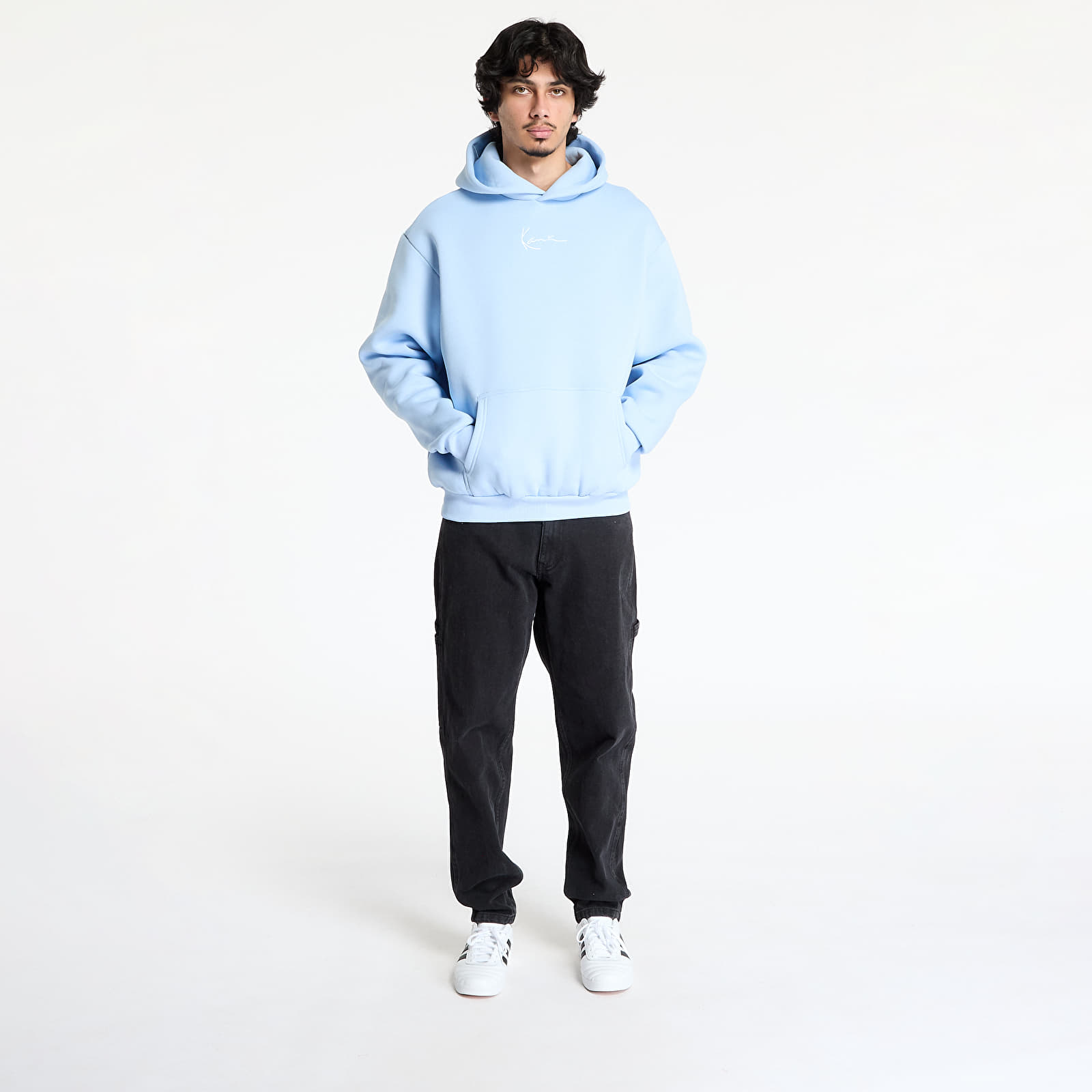 Sweatshirts Karl Kani Small Signature Essential Os Hoodie Light Blue