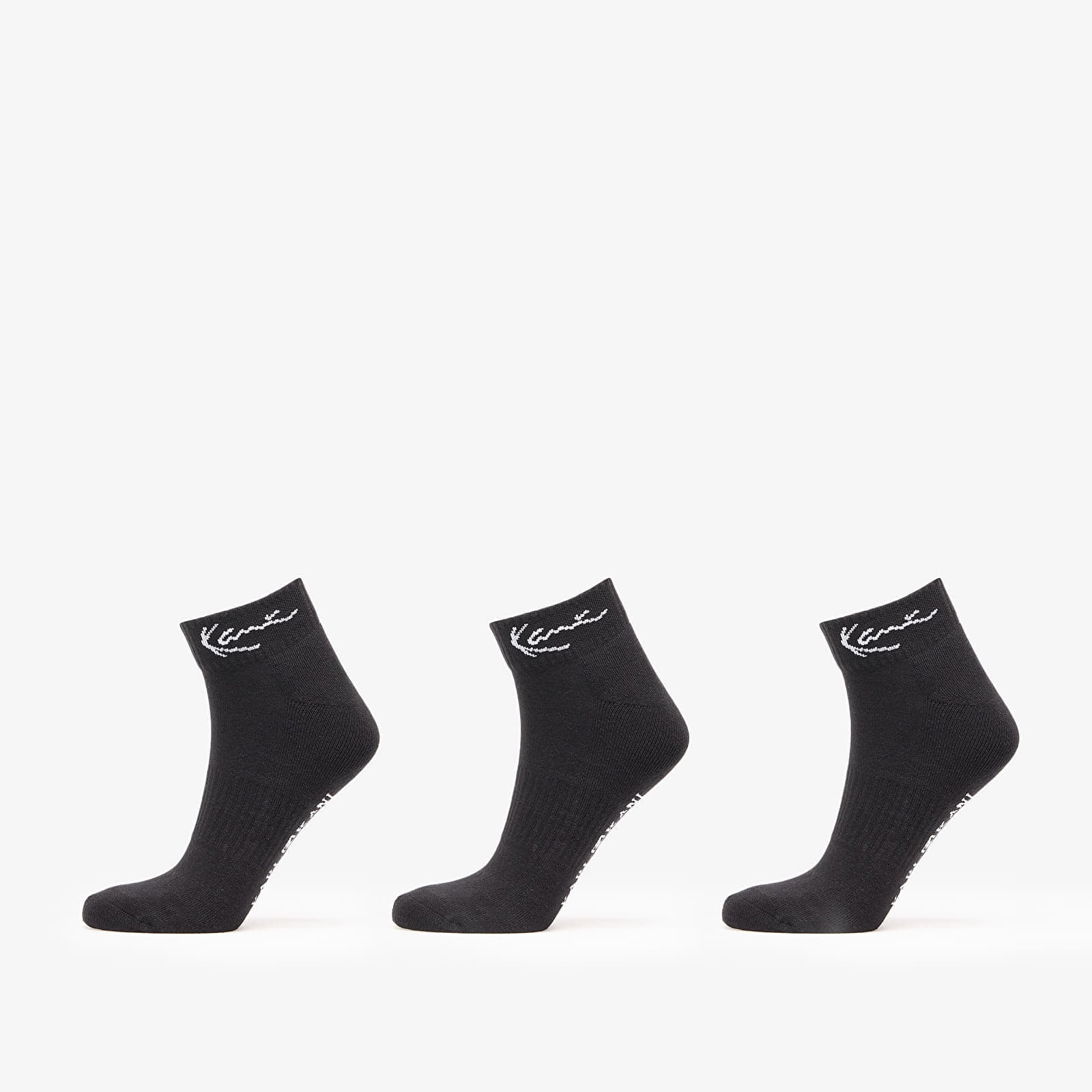 Karl Kani Signature Ankle Socks 3-Pack Black 39-42
