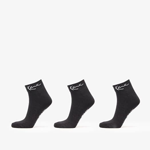 Ponožky Karl Kani Signature Ankle Socks 3-Pack Black