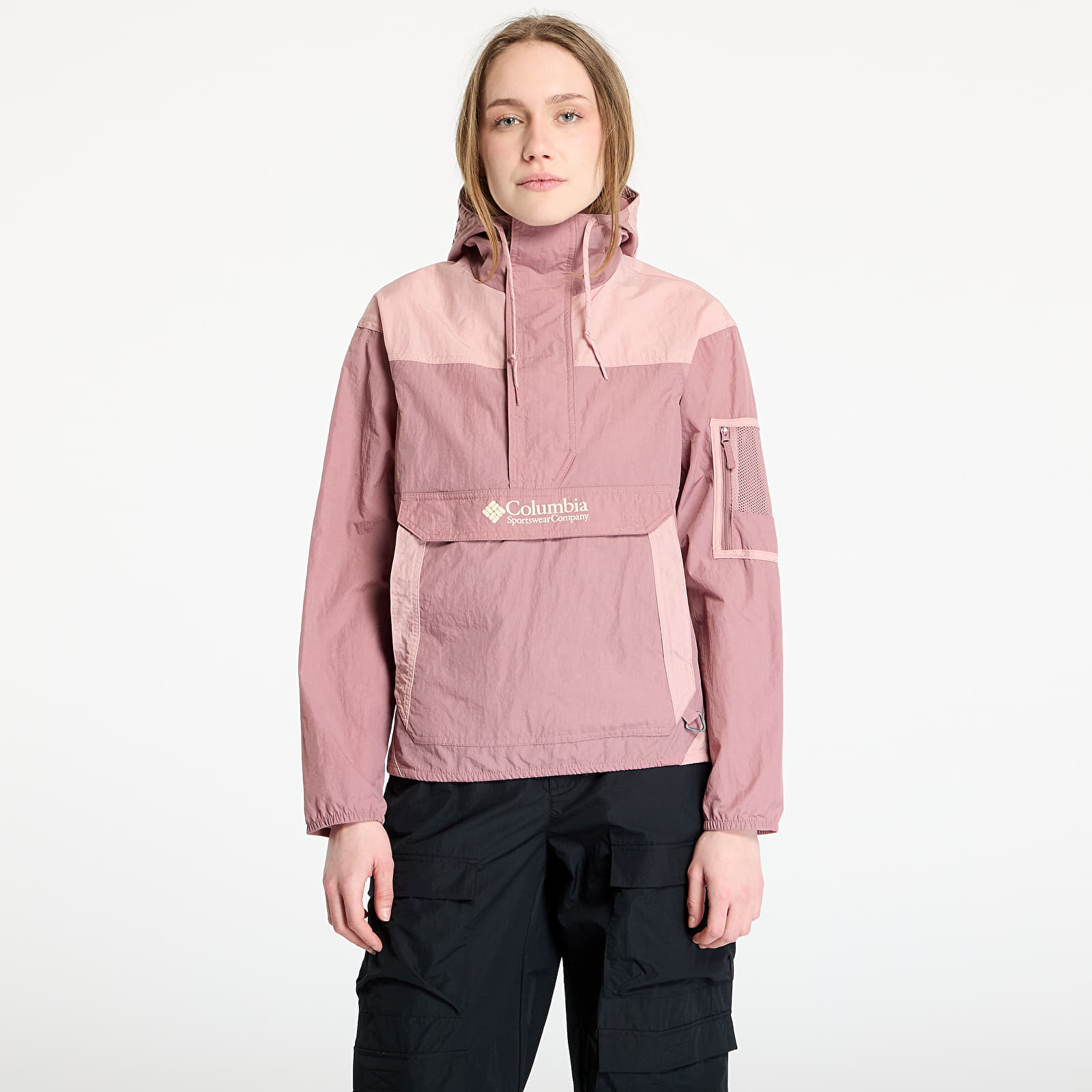 Vindjackor för kvinnor Columbia Challenger™ II Windbreaker Fig/ Eraser Pink