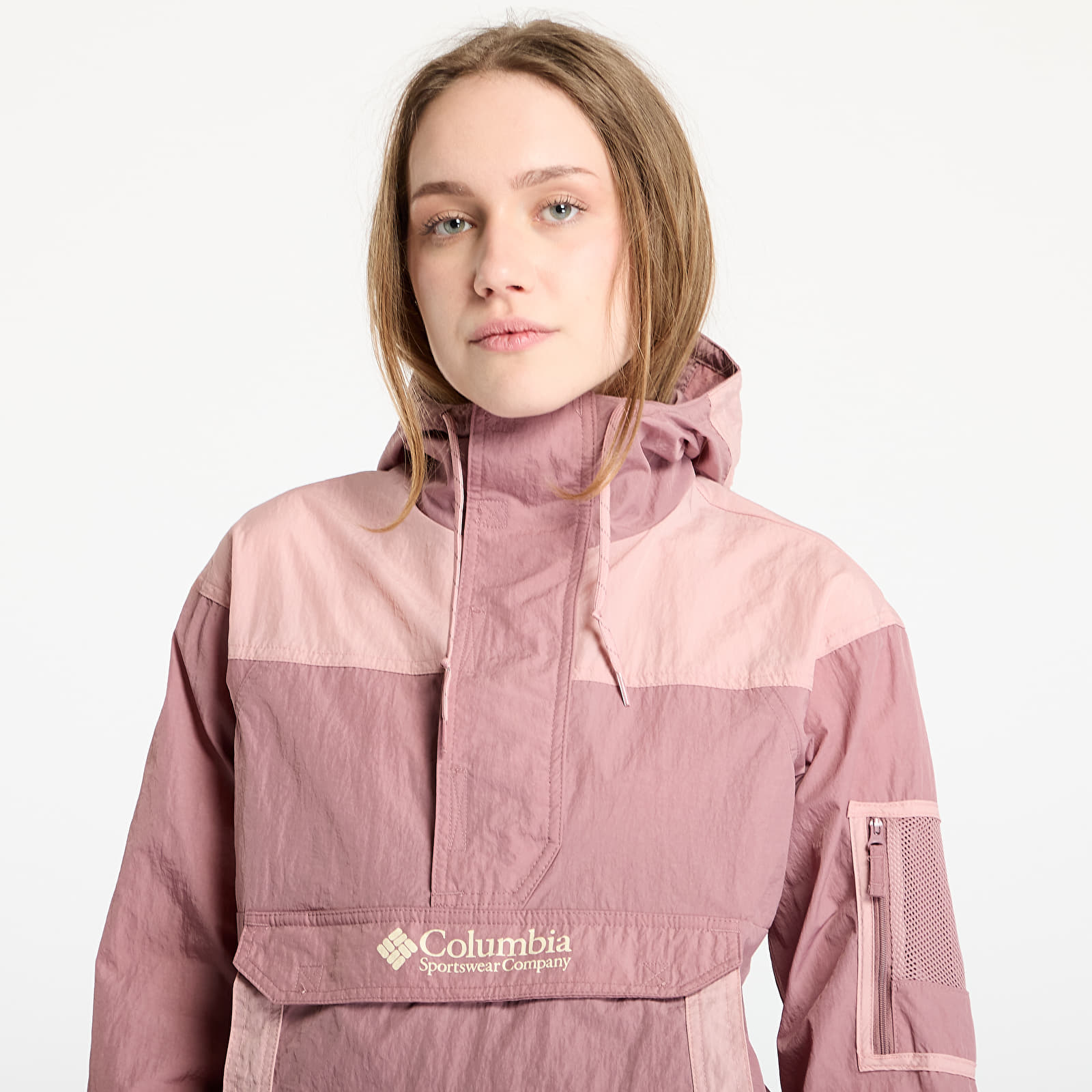 Vindjackor för kvinnor Columbia Challenger™ II Windbreaker Fig/ Eraser Pink