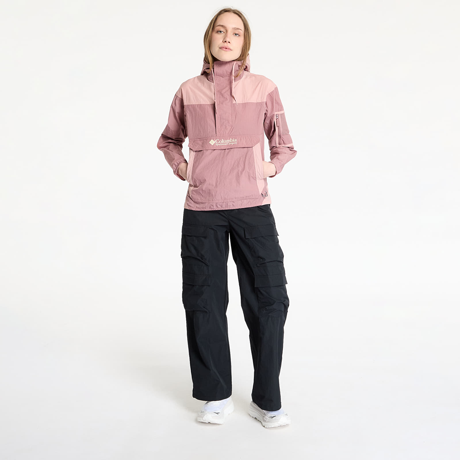 Vindjackor för kvinnor Columbia Challenger™ II Windbreaker Fig/ Eraser Pink