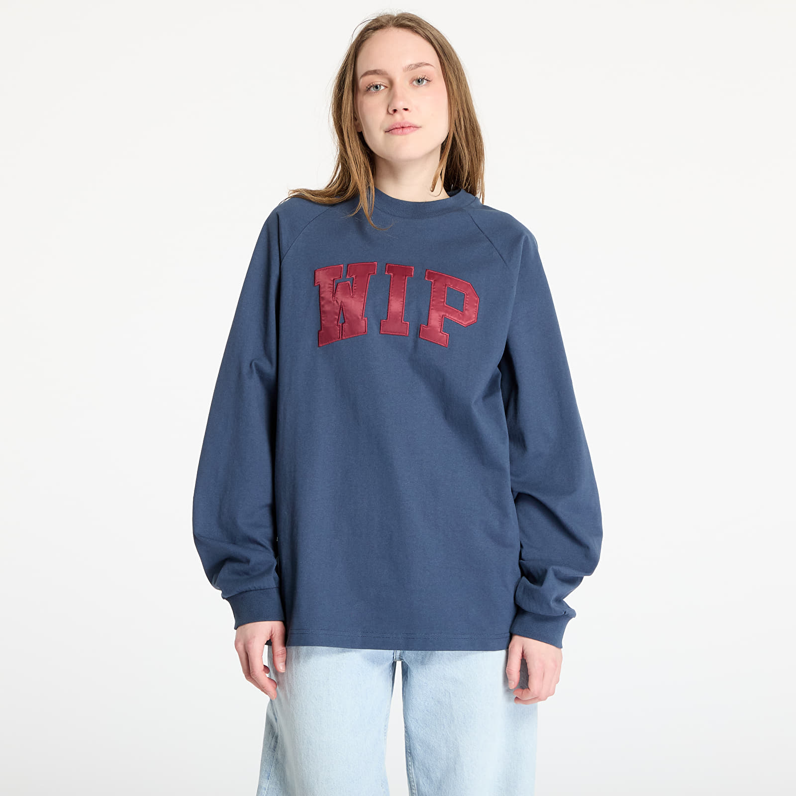 Camisetas hombre Carhartt WIP Longsleeve WIP T-Shirt UNISEX Dusky Blue/ Mulberry