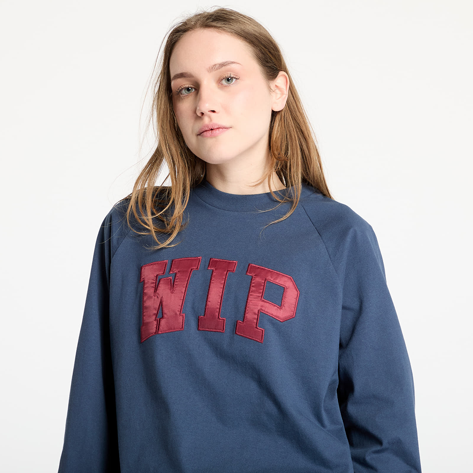 Camisetas hombre Carhartt WIP Longsleeve WIP T-Shirt UNISEX Dusky Blue/ Mulberry