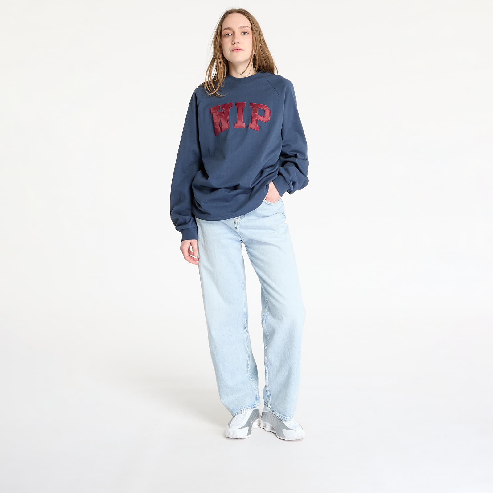Camisetas hombre Carhartt WIP Longsleeve WIP T-Shirt UNISEX Dusky Blue/ Mulberry