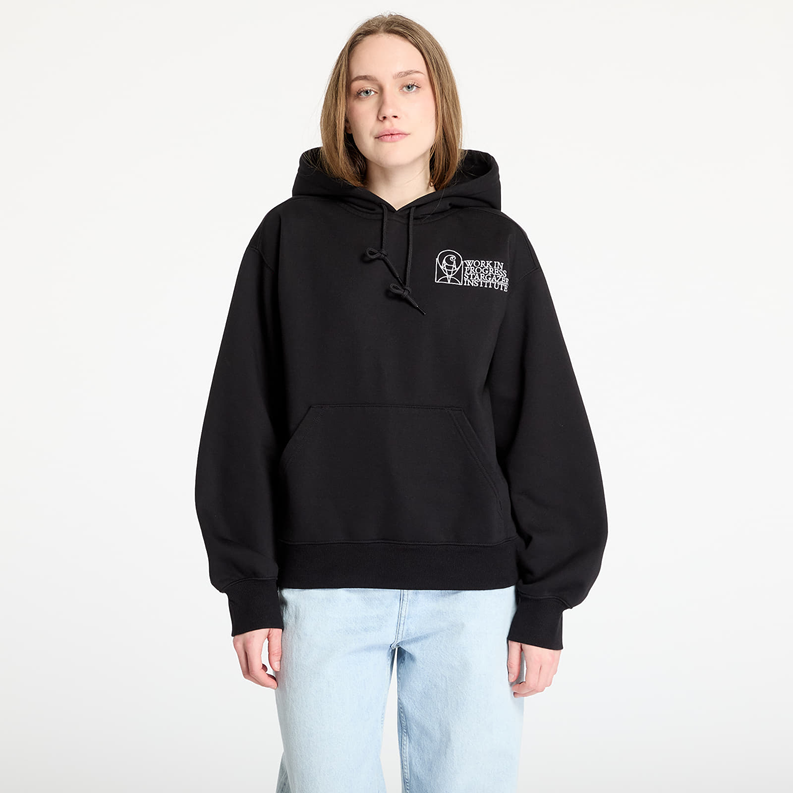 Men's sweatshirts Carhartt WIP Hooded Stargazer Sweat UNISEX Black/ White