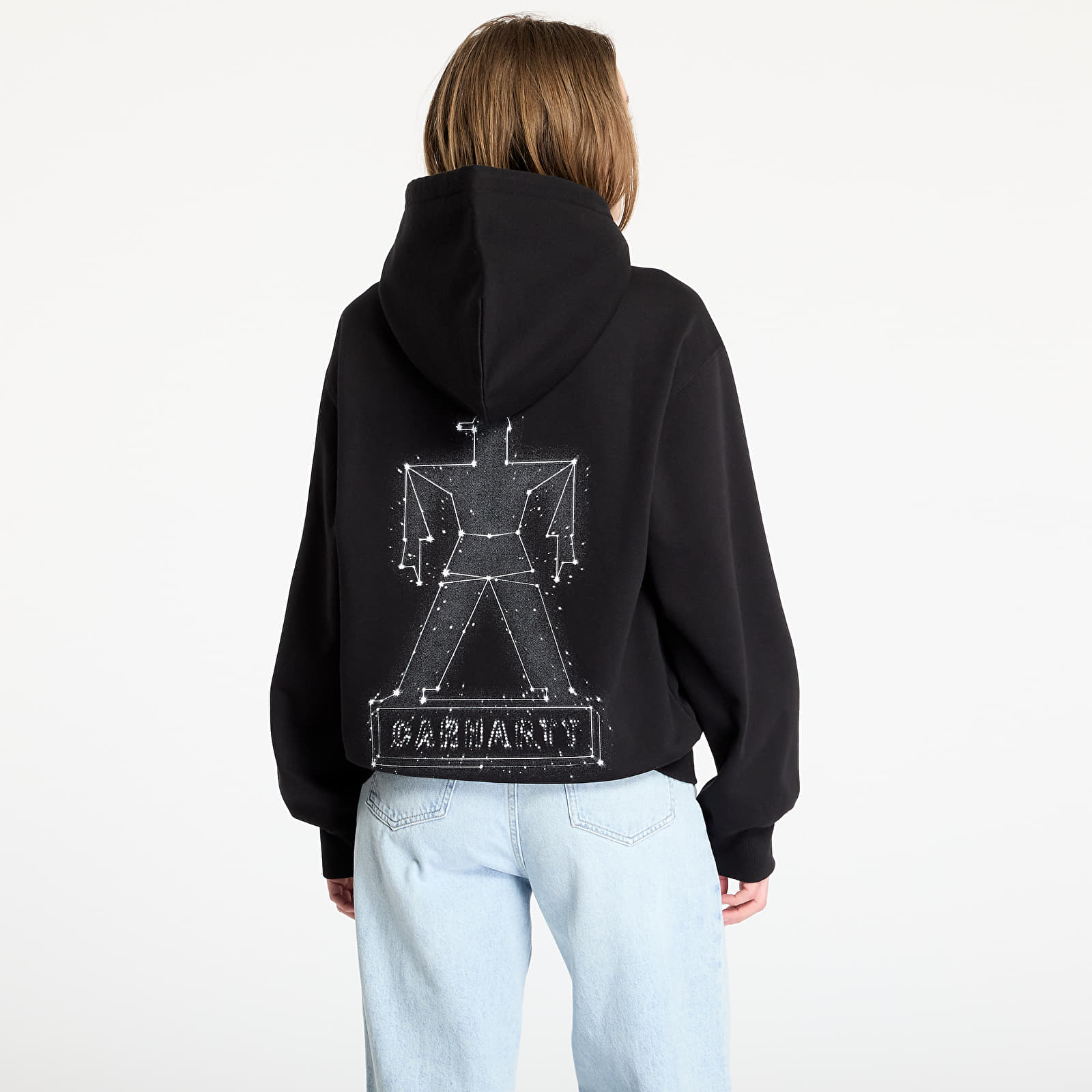 Men's sweatshirts Carhartt WIP Hooded Stargazer Sweat UNISEX Black/ White