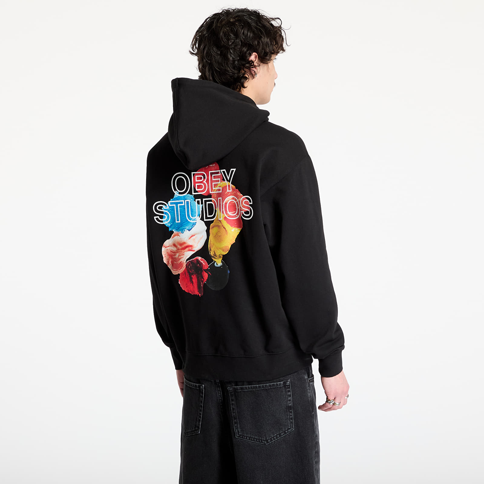Men's sweatshirts OBEY Studios Palette Black
