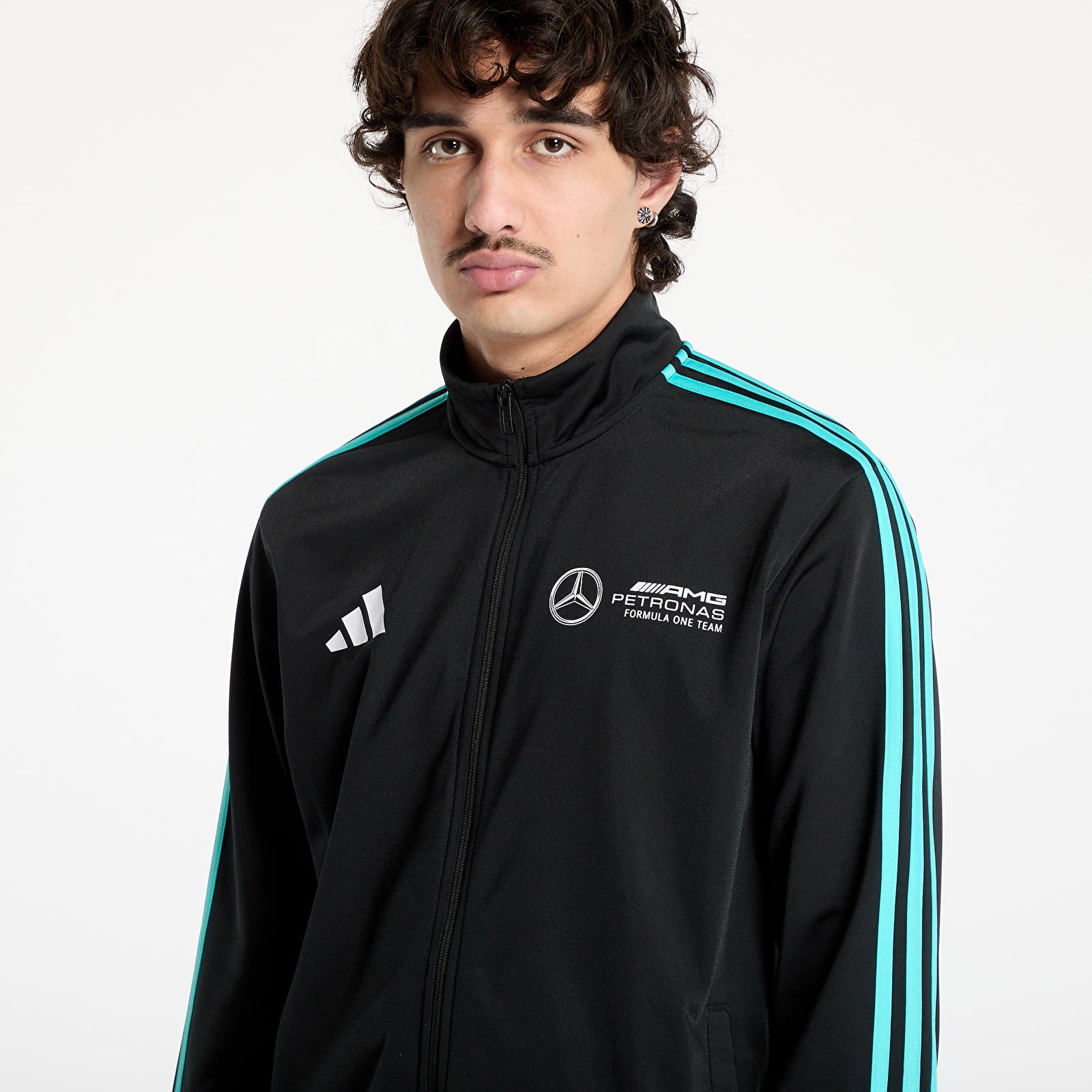 Men's sweatshirts adidas Mercedes - Amg Petronas Formula One Team Dna Track Top Men Black/ Black/ White