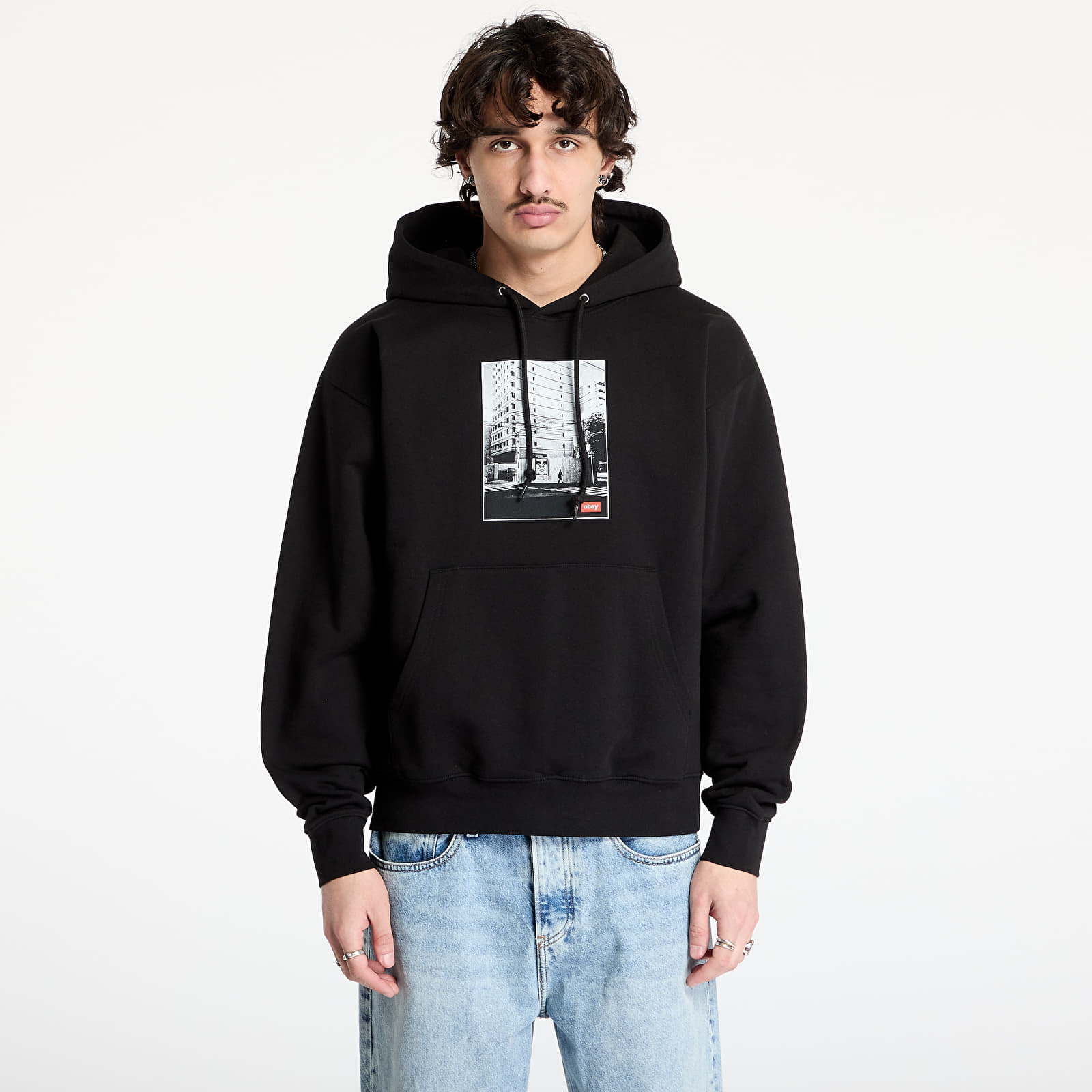 Men's sweatshirts OBEY Osaka Photo Black