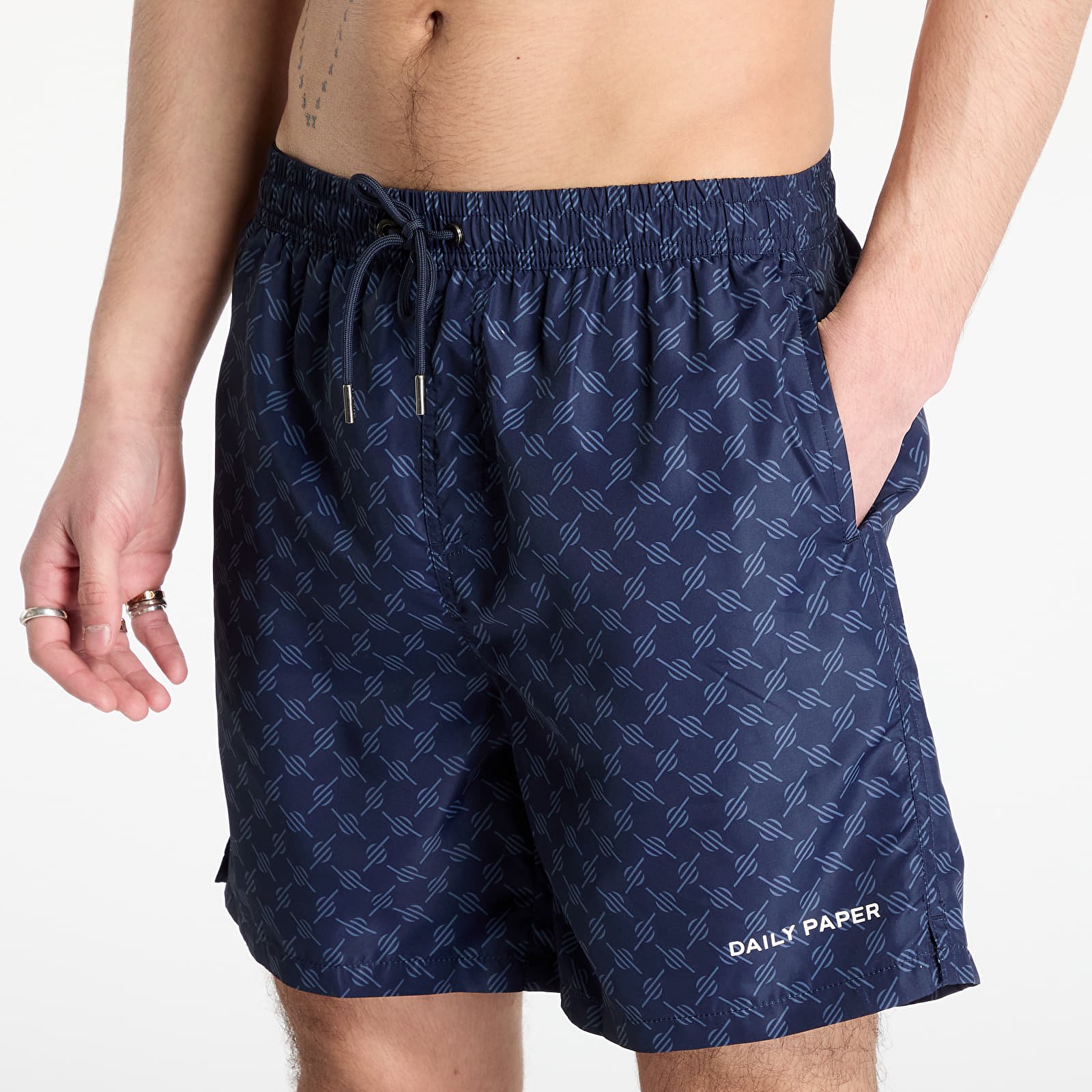 Ανδρικά μαγιό Daily Paper Logo Swimshorts Martime Blue