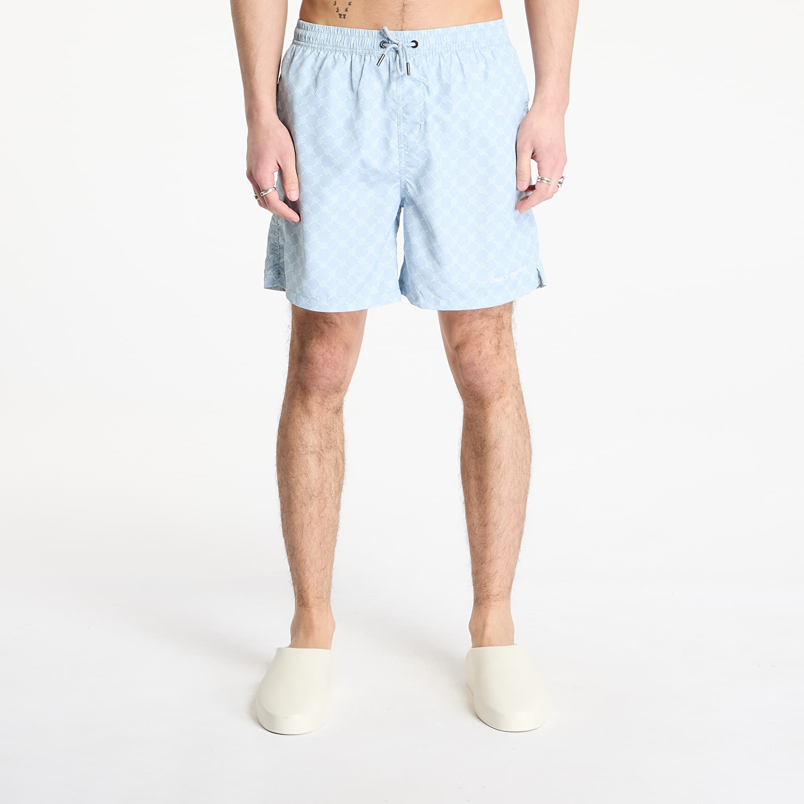 Men's swimwear Daily Paper Logo Swimshorts Subdued Blue