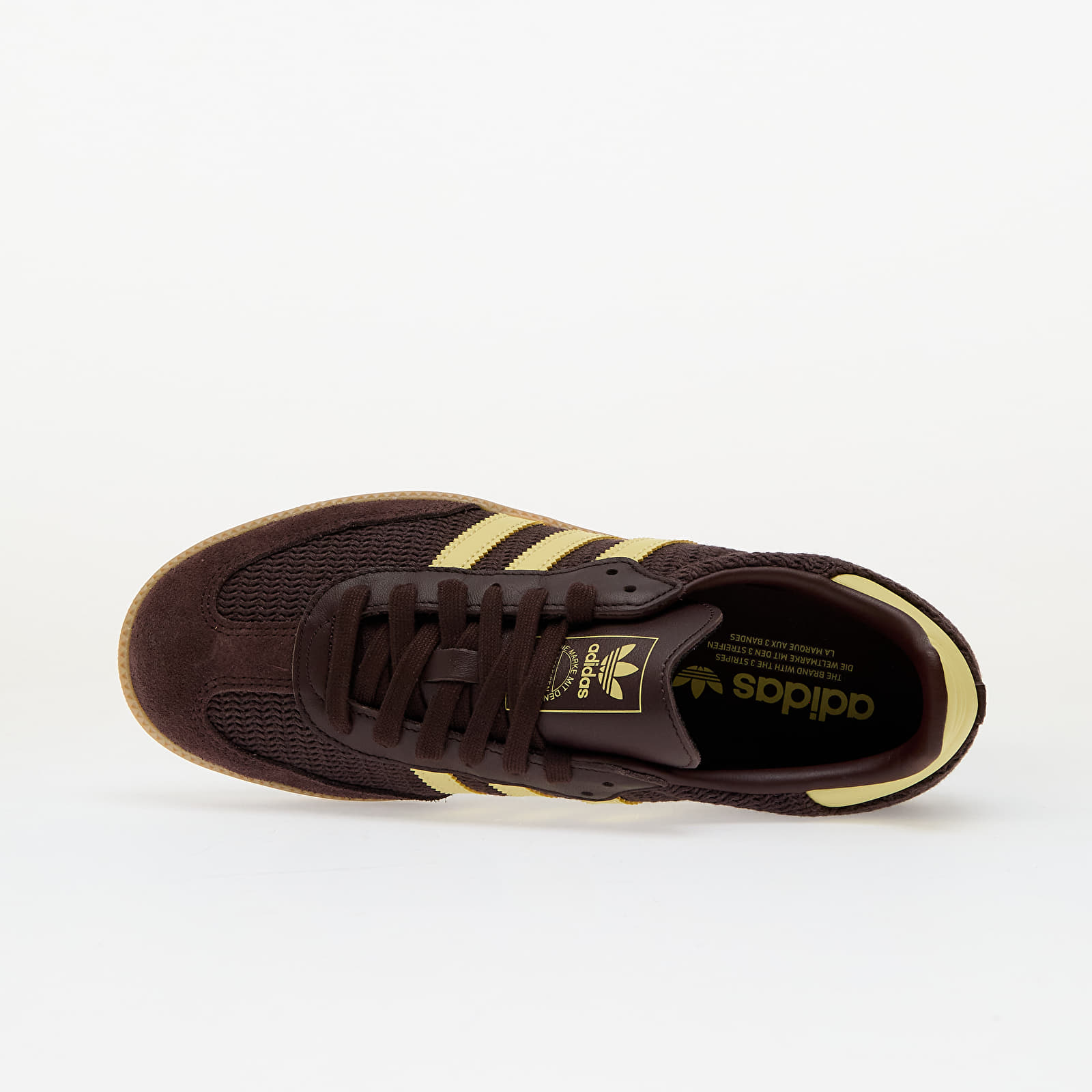 Baskets et chaussures pour femmes adidas Samba Og W Shale Brown/ Power Yellow/ Gum