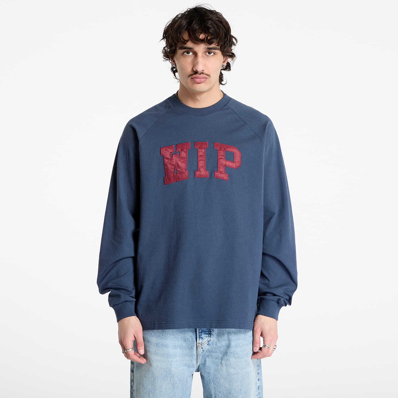 Camisetas hombre Carhartt WIP Longsleeve WIP T-Shirt UNISEX Dusky Blue/ Mulberry