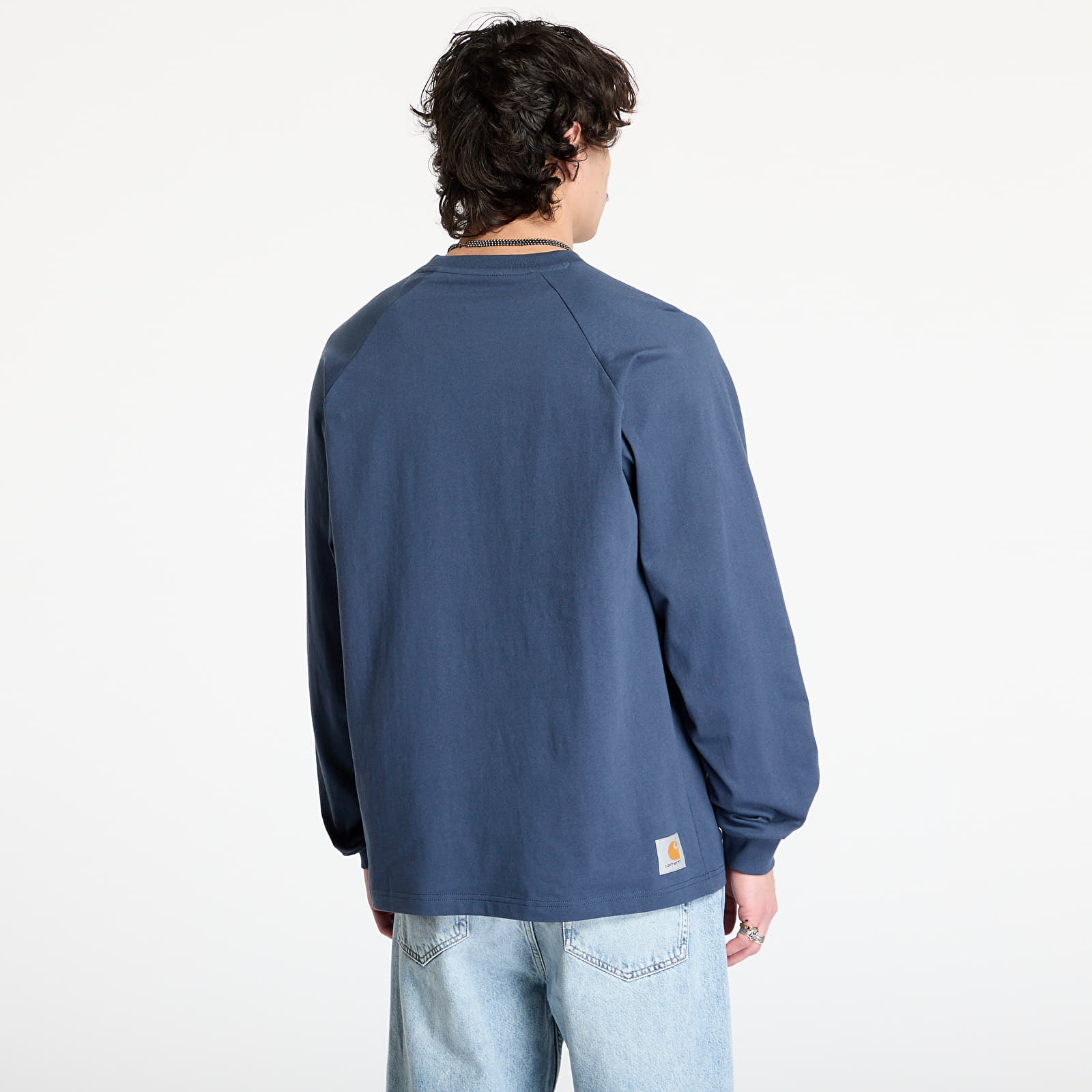 Camisetas hombre Carhartt WIP Longsleeve WIP T-Shirt UNISEX Dusky Blue/ Mulberry