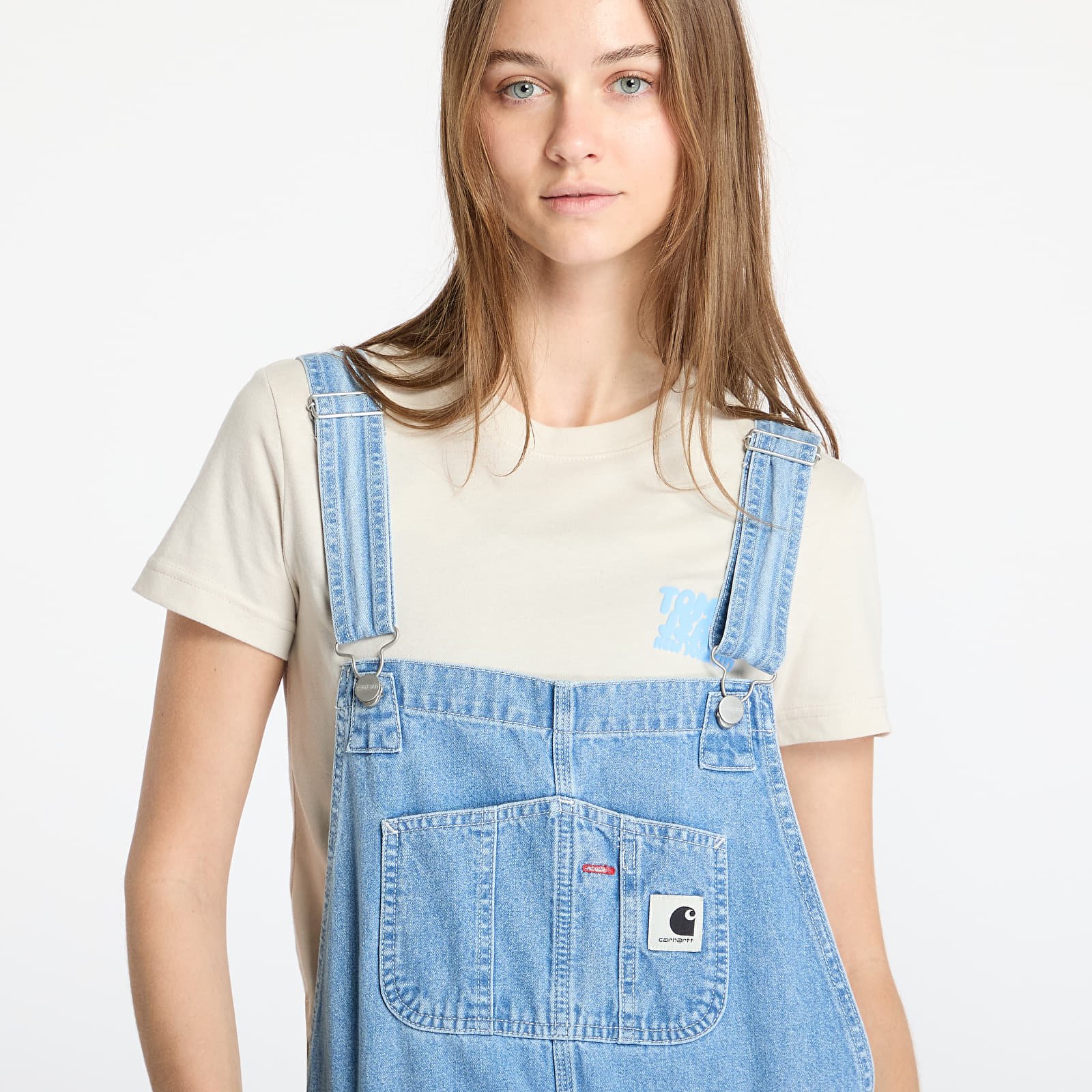 Teksad Carhartt WIP W Bib Overall Straight Blue