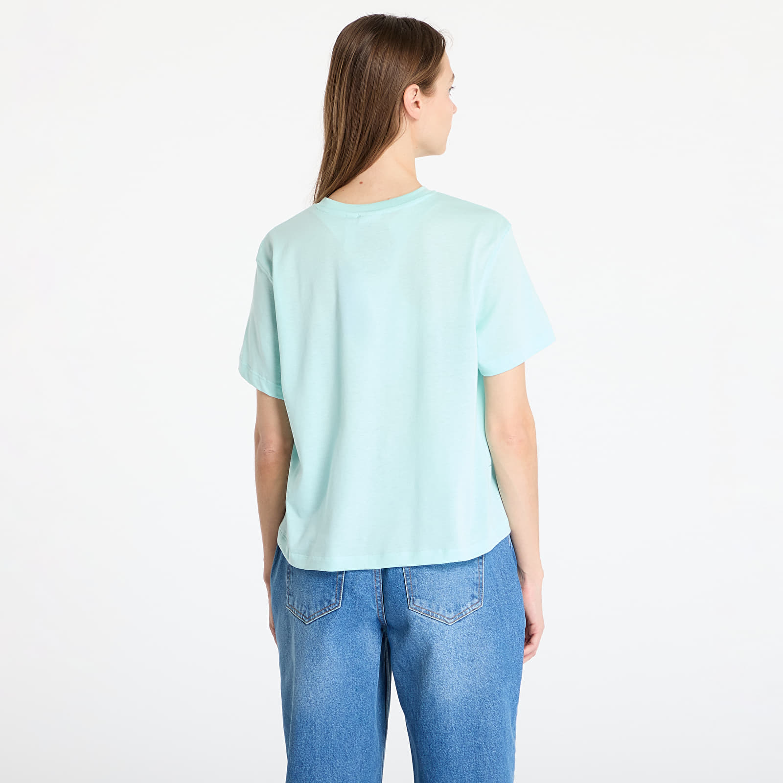T-shirts adidas Adicolor Trefoil Tee Boxy Semi Flash Aqua