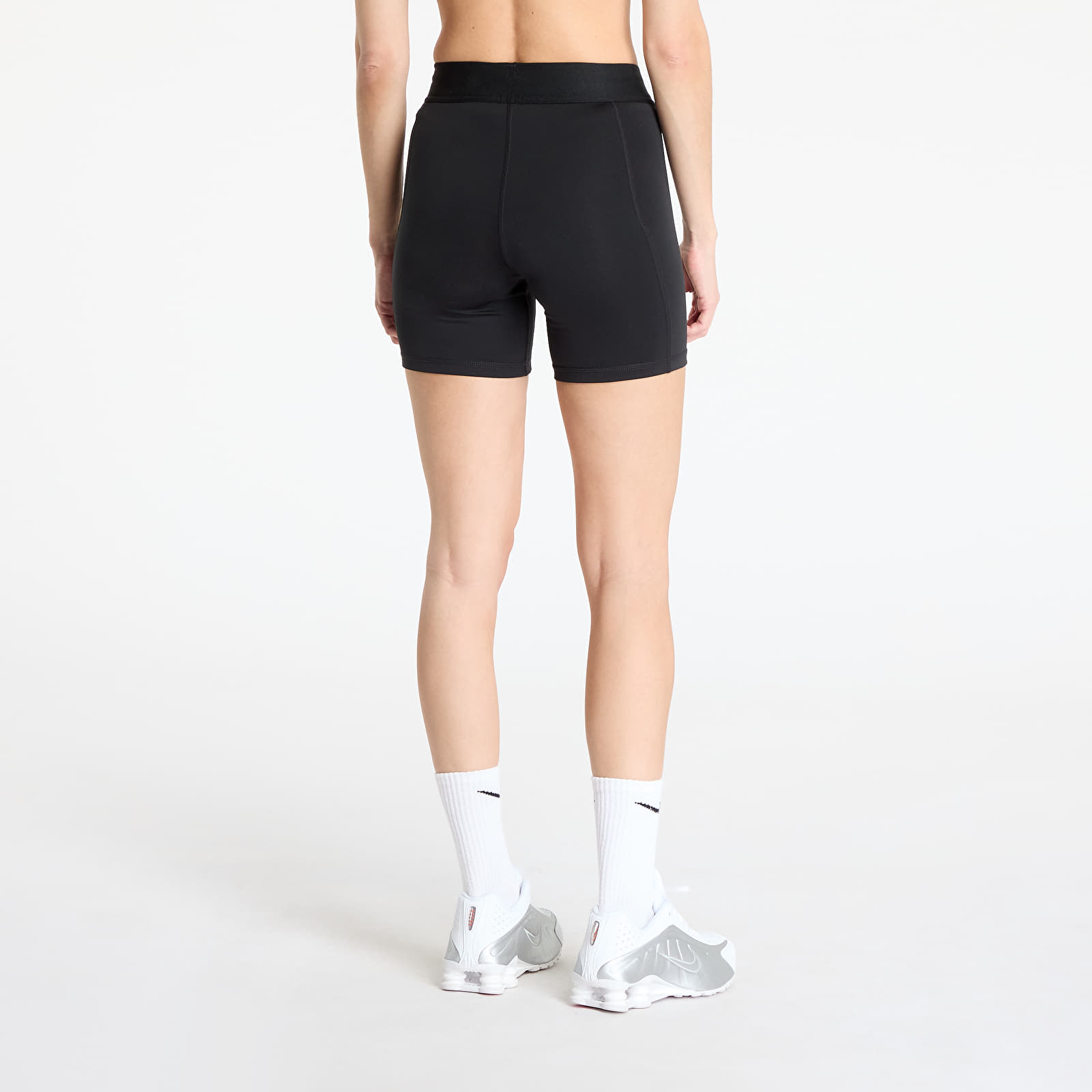 Women's Shorts Nike Pro Leak Protections Shorts Women's 6in Soccer Shorts Black/ Black/ White