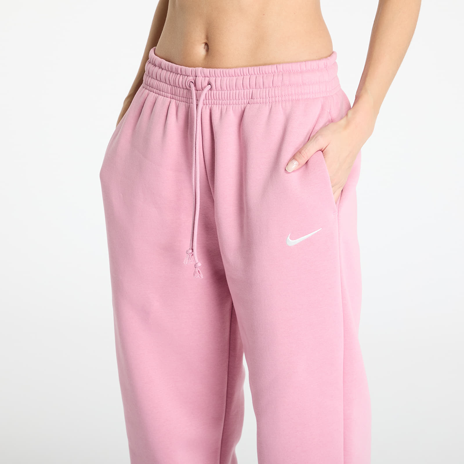 Naiste dressipüksid Nike Sportswear Phoenix Fleece Women's High-Waisted Oversized Sweatpants Elemental Pink/ Sail