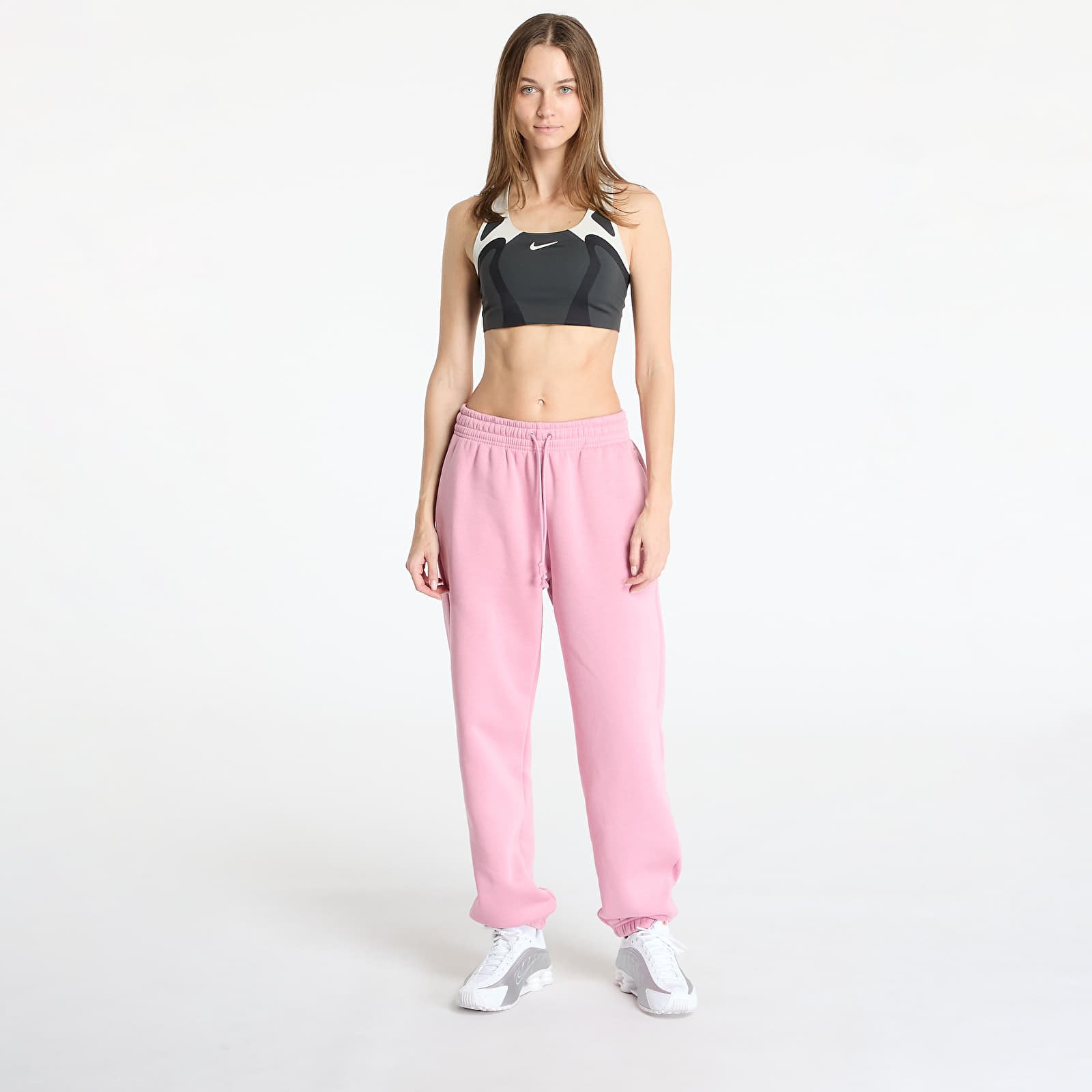 Naiste dressipüksid Nike Sportswear Phoenix Fleece Women's High-Waisted Oversized Sweatpants Elemental Pink/ Sail