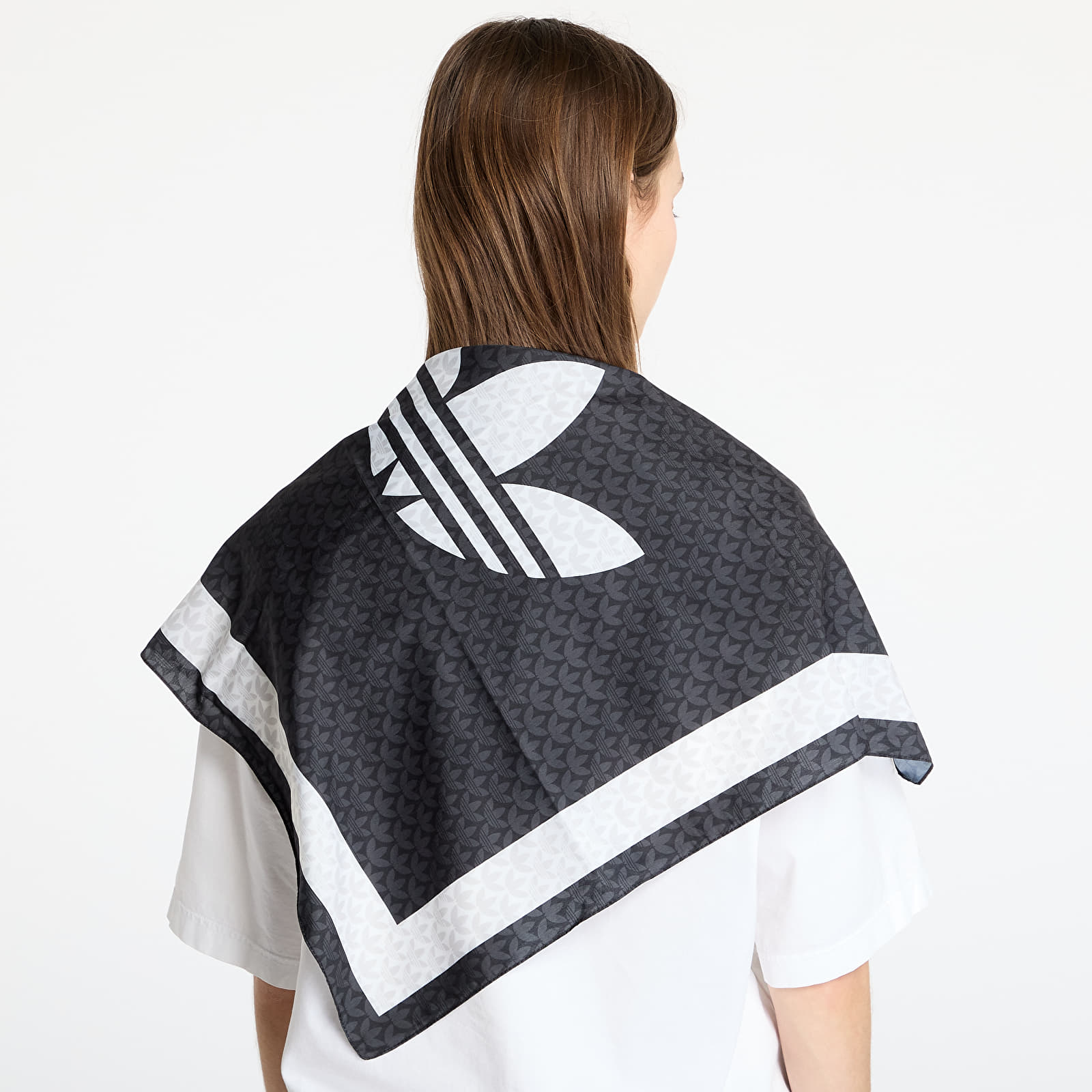 Tørklæder adidas Trefoil Monogram Bandana Black/ Black/ White