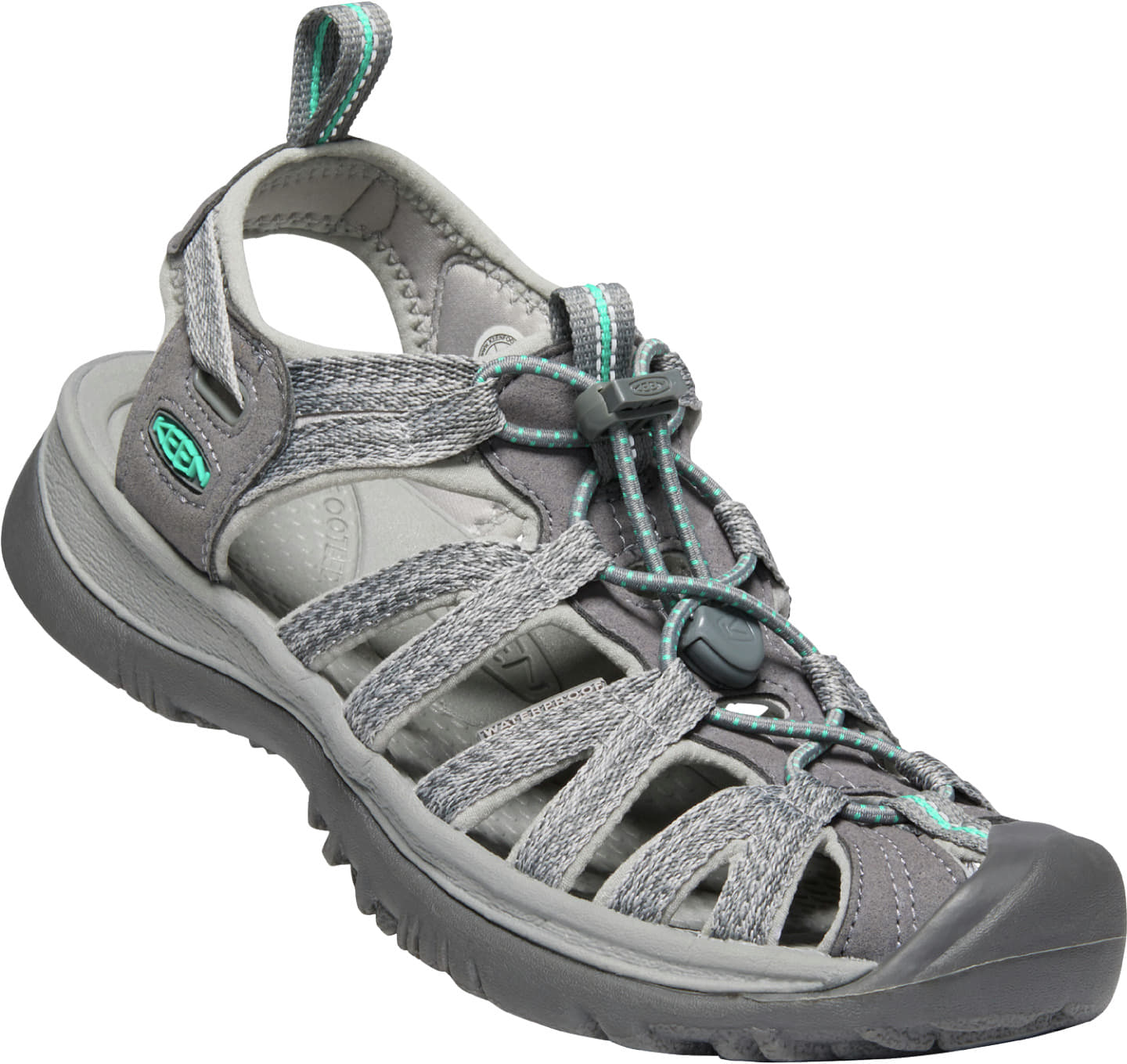 Sneakers und Schuhe für Frauen KEEN Whisper Medium Grey/ Peacock Green