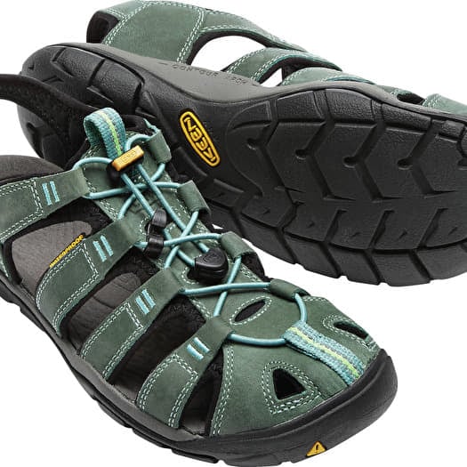 KEEN Clearwater Cnx Leather Mineral Blue/ Yellow