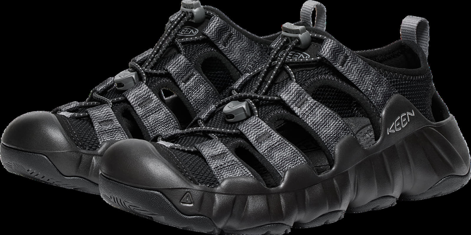 Joggesko og sko for kvinner KEEN Hyperport H2 Black/ Steel Grey